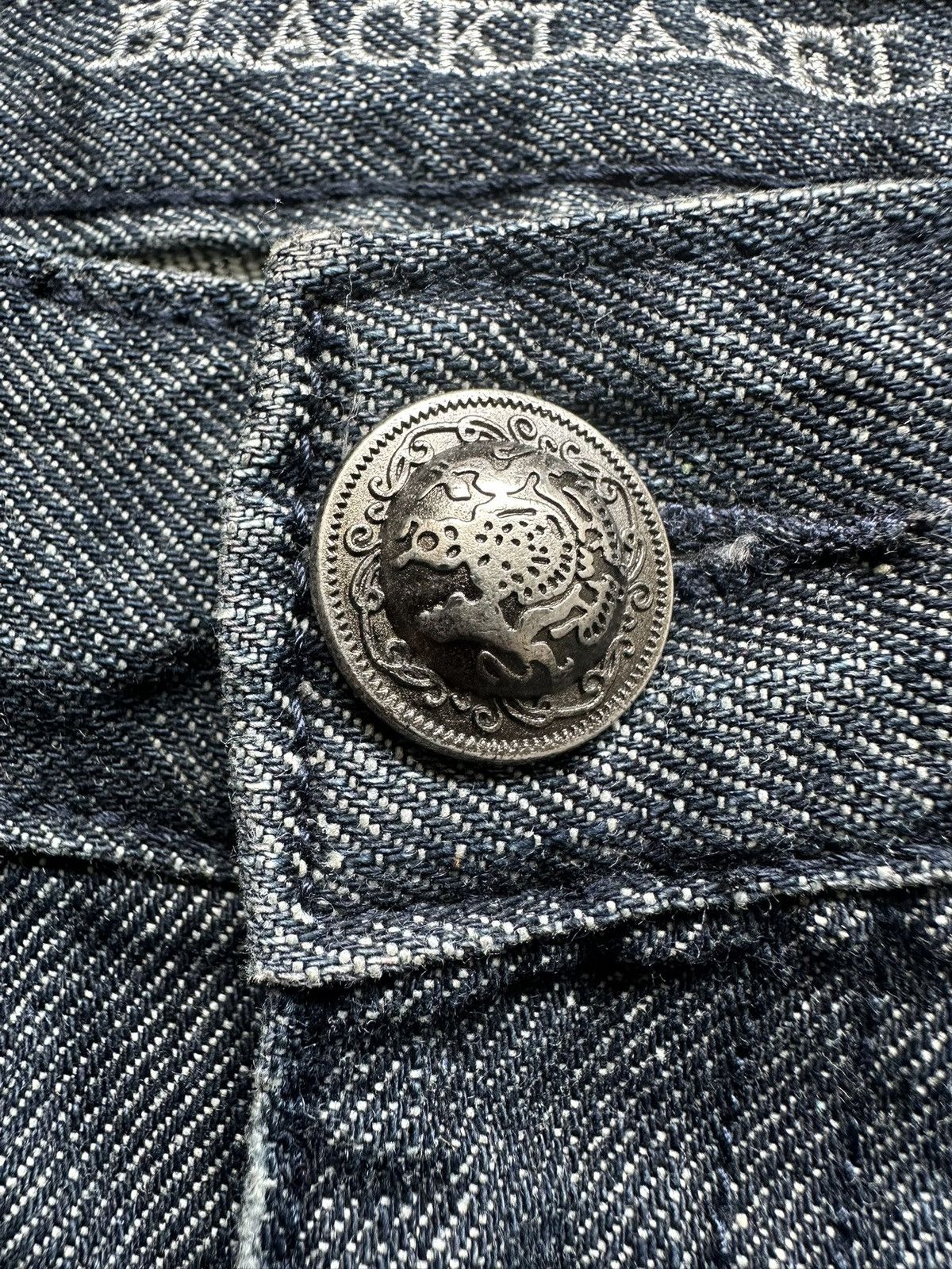 BERNINGS SHO 00's Berning Sho Black Label snake skin flared denim Size US 35 - 13 Thumbnail