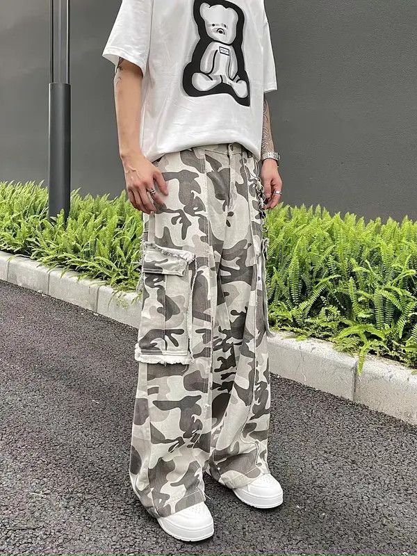 VIBE Camouflage High Street Vintage Casual Pants Size US 31 - 2 Thumbnail