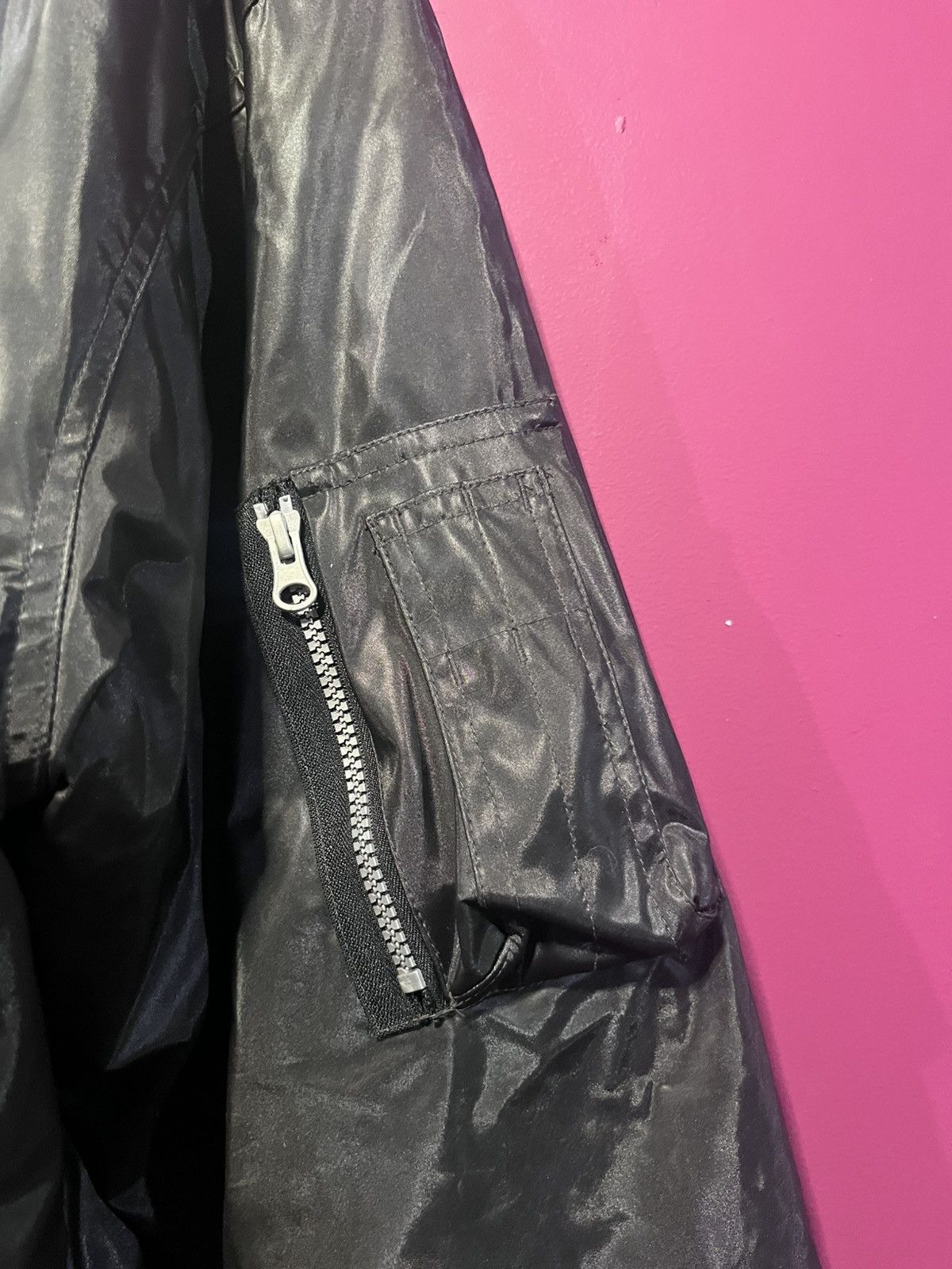 Vintage Black heavy bomber Size US XL / EU 56 / 4 - 4 Thumbnail