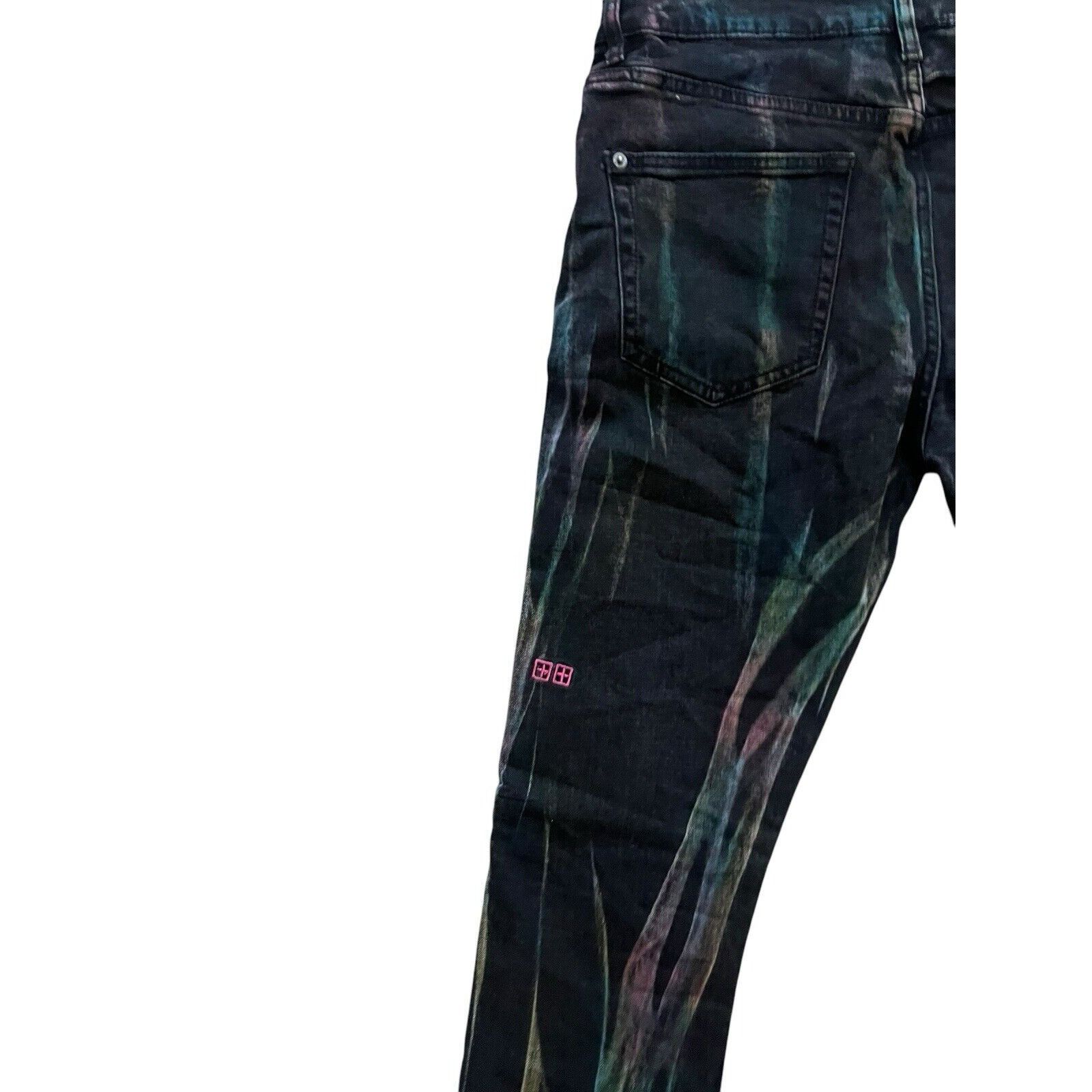 Ksubi Ksubi Jeans Mens Chitch Slim Pink Refrakt Black Size 32/32 Size US 32 / EU 48 - 4 Thumbnail