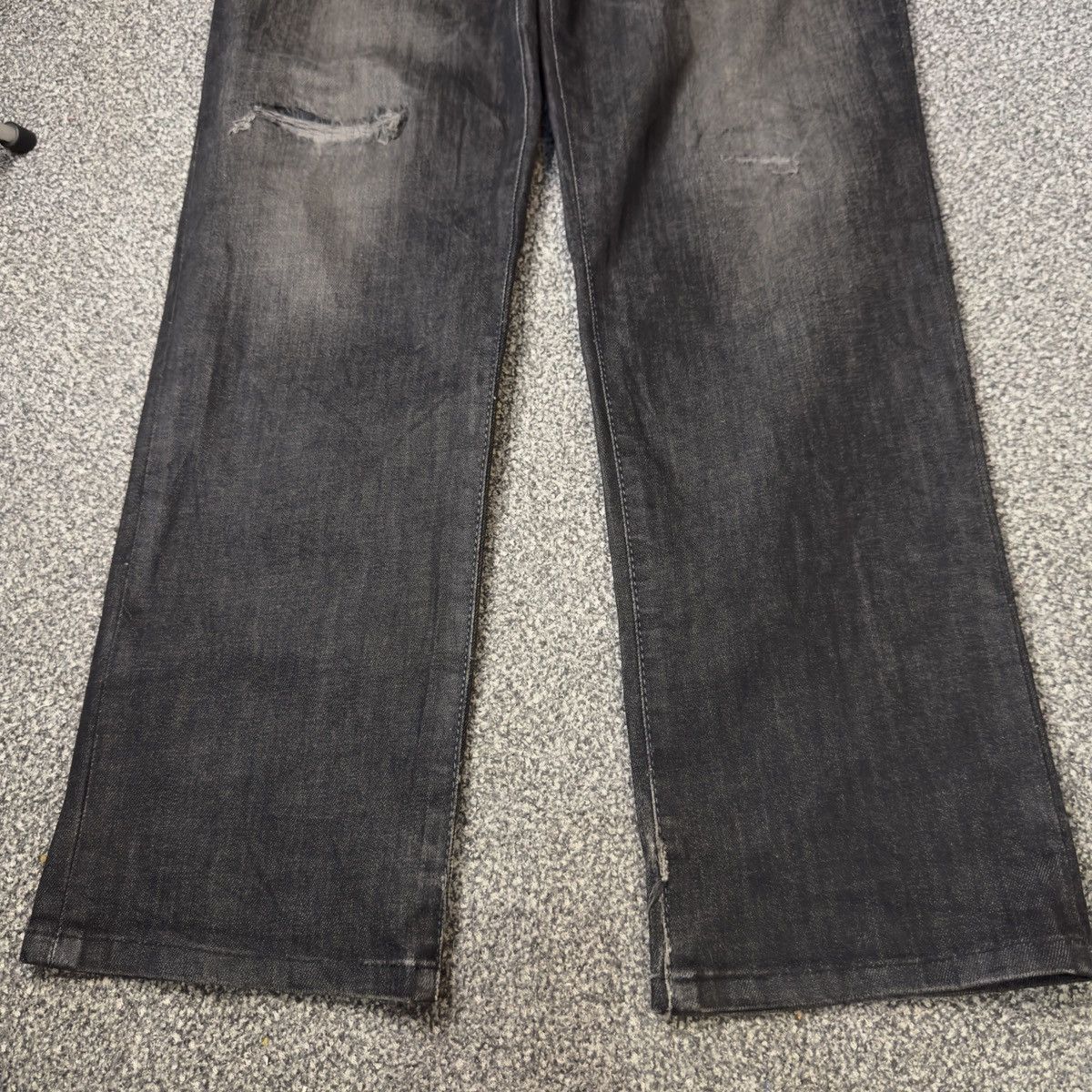 If Six Was Nine 🔥 Vintage 90s Black Wax Denim Edwin 503 Size US 31 - 7 Thumbnail