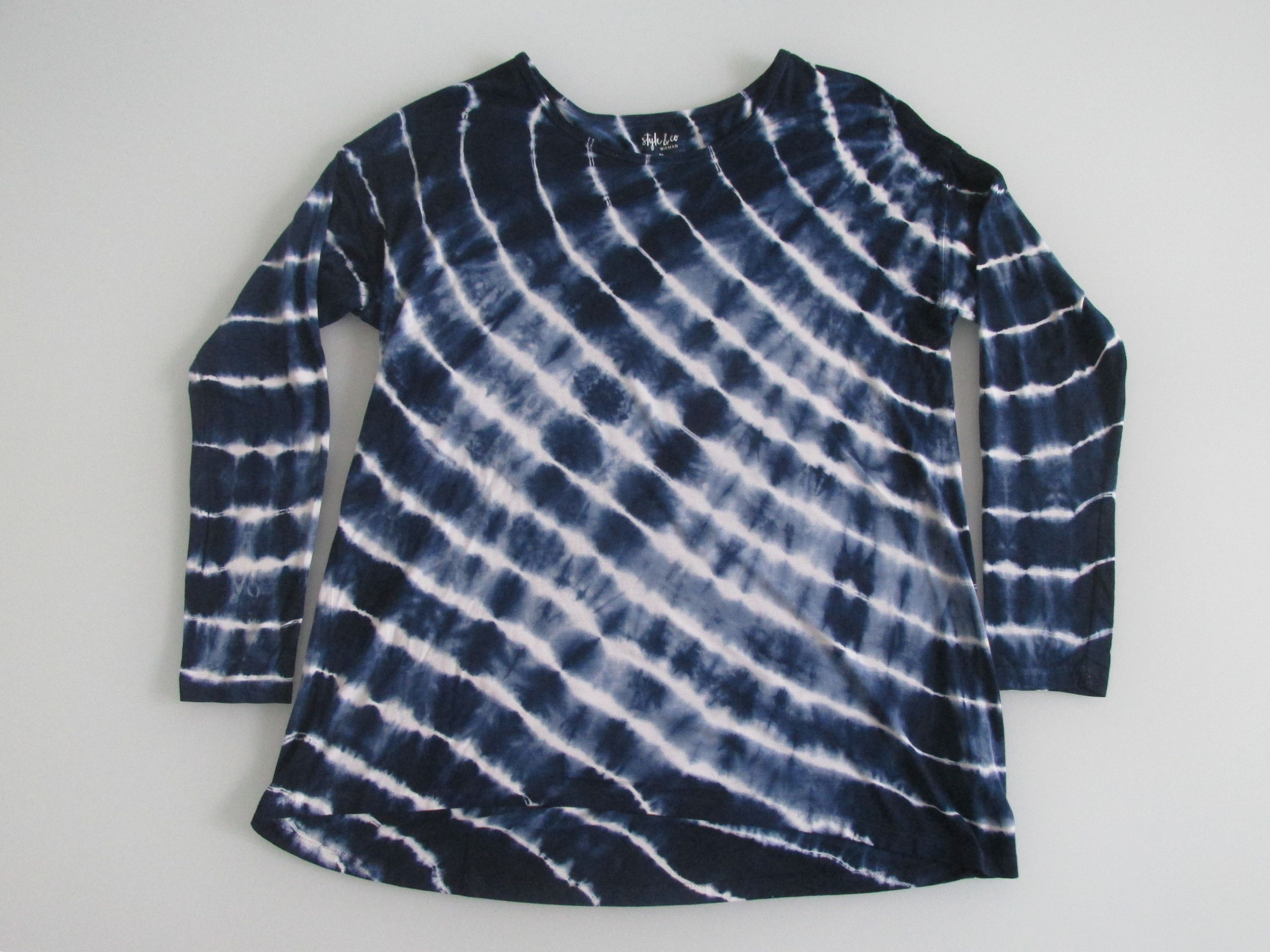 Style & Co Style & Co. Women's Tie Dye Long Sleeve Knit Top Size Med Size M / US 6-8 / IT 42-44 - 1 Thumbnail