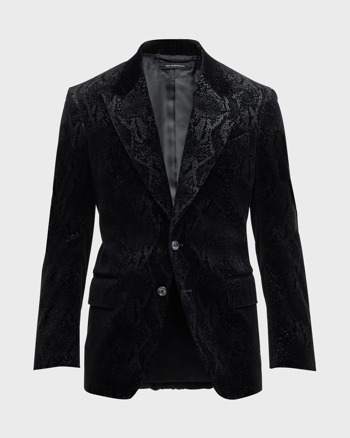 Tom Ford o1w1db10125 JLSPF2 Shelton Jacket in Black Size US L / EU 52-54 / 3 - 1 Thumbnail