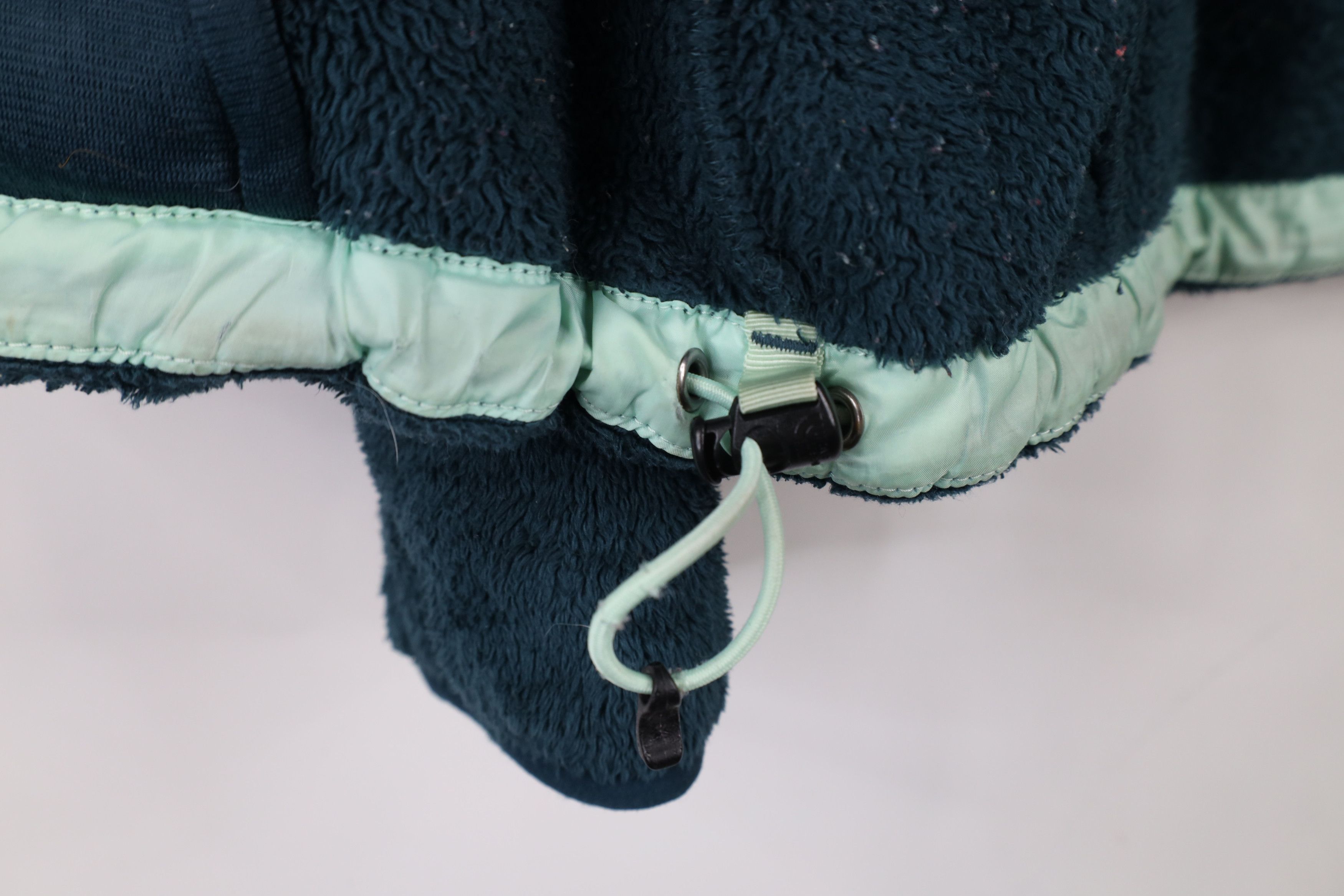 The North Face × Vintage Vintage The North Face Spell Fuzzy Shag Fleece Jacket Teal Size XS / US 0-2 / IT 36-38 - 11 Thumbnail