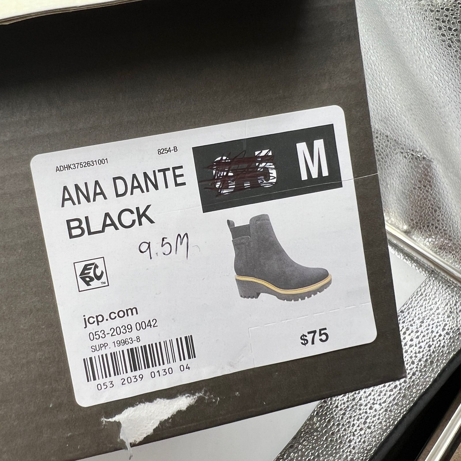 Other a.n.a. Women's 9.5M Black Ankle Boots Platform Lug Size US 9.5 / IT 39.5 - 13 Thumbnail
