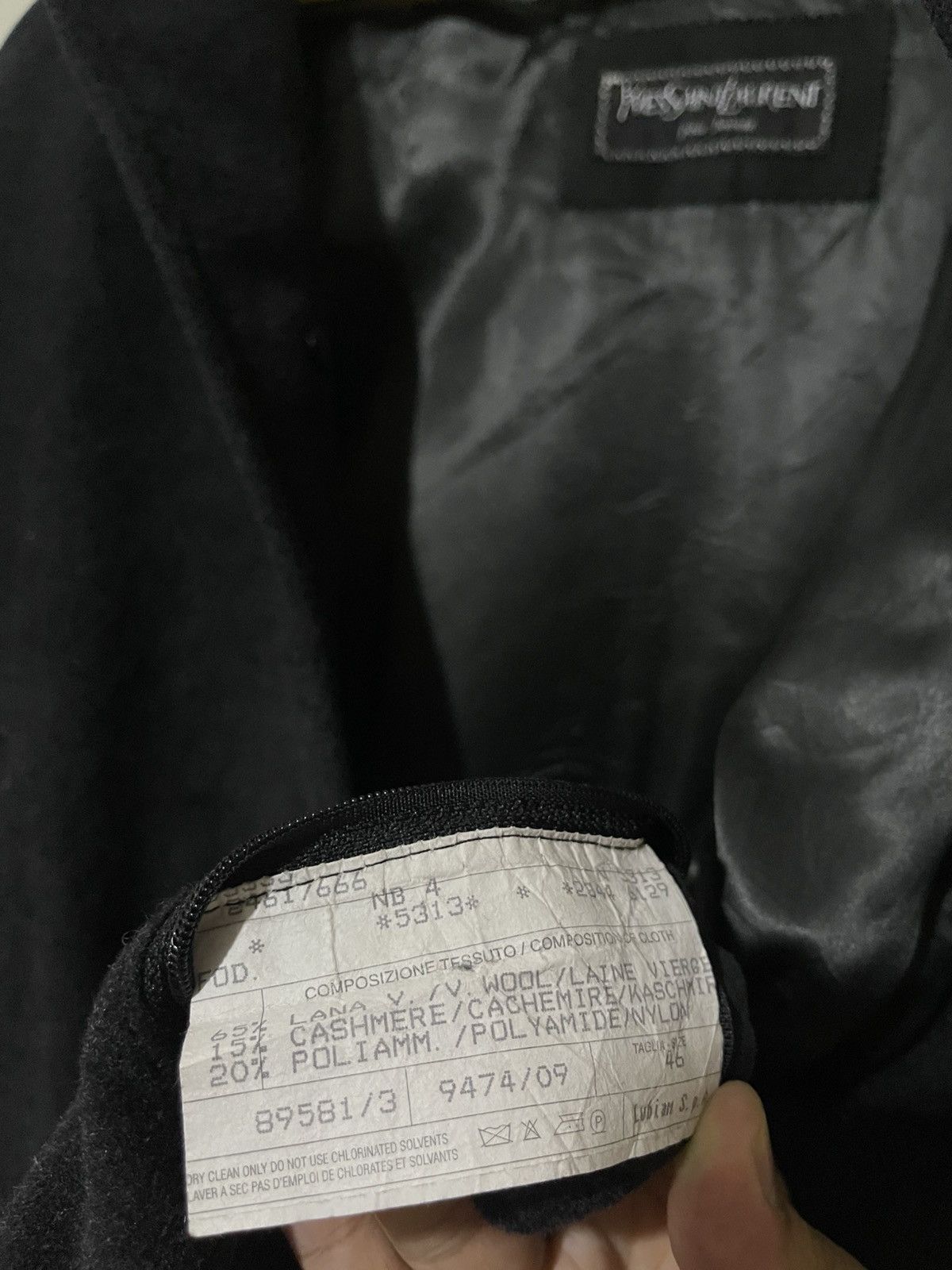 Yves Saint Laurent YSL Pour Homme Wool Coat Jacket Size US S / EU 44-46 / 1 - 11 Thumbnail