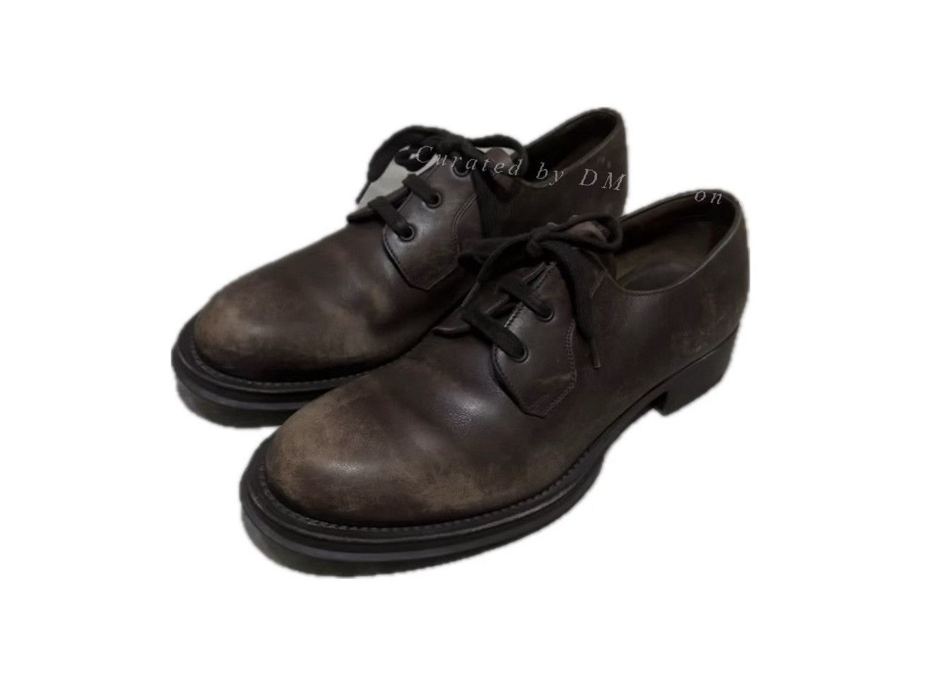 Vintage Vintage Prada 2000s Leather Lace-up Shoes Size US 9.5 / EU 42-43 - 1 Thumbnail