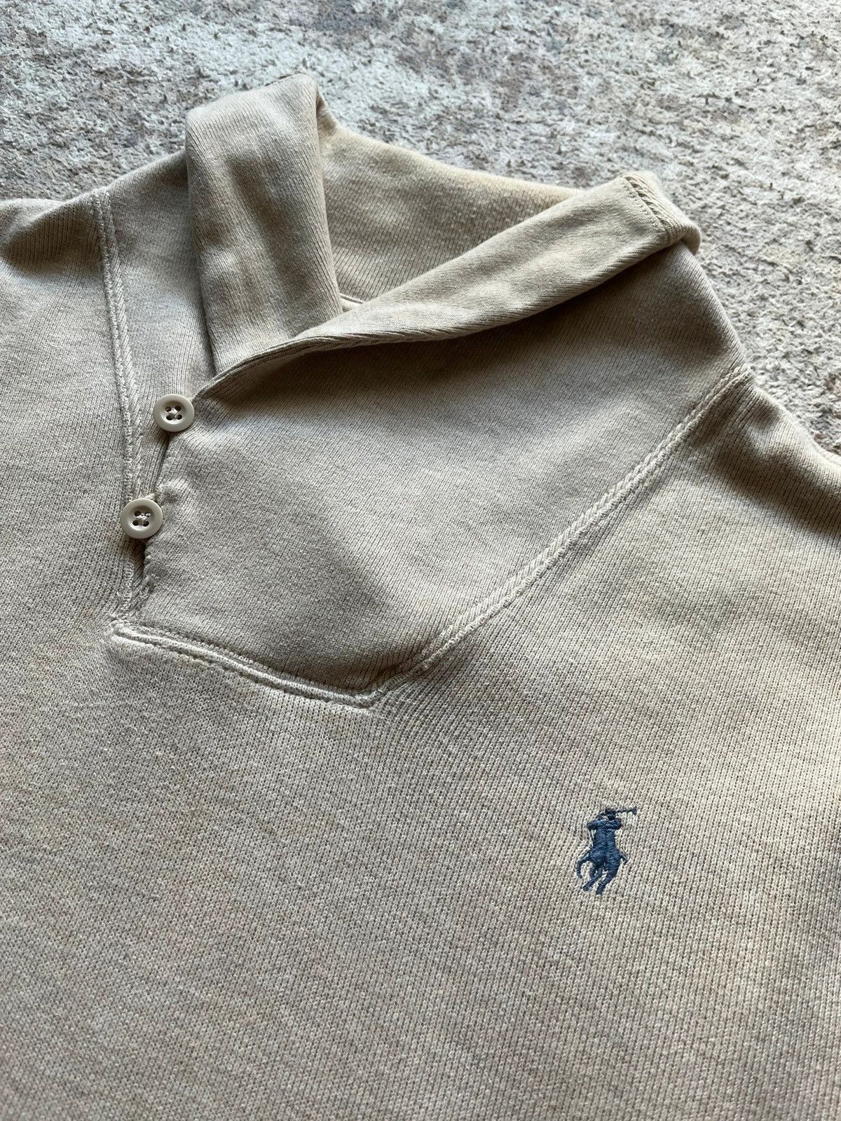 Polo Ralph Lauren Polo Ralph Lauren Sz L Small Pony Beige Sweatshirt Size US L / EU 52-54 / 3 - 2 Thumbnail