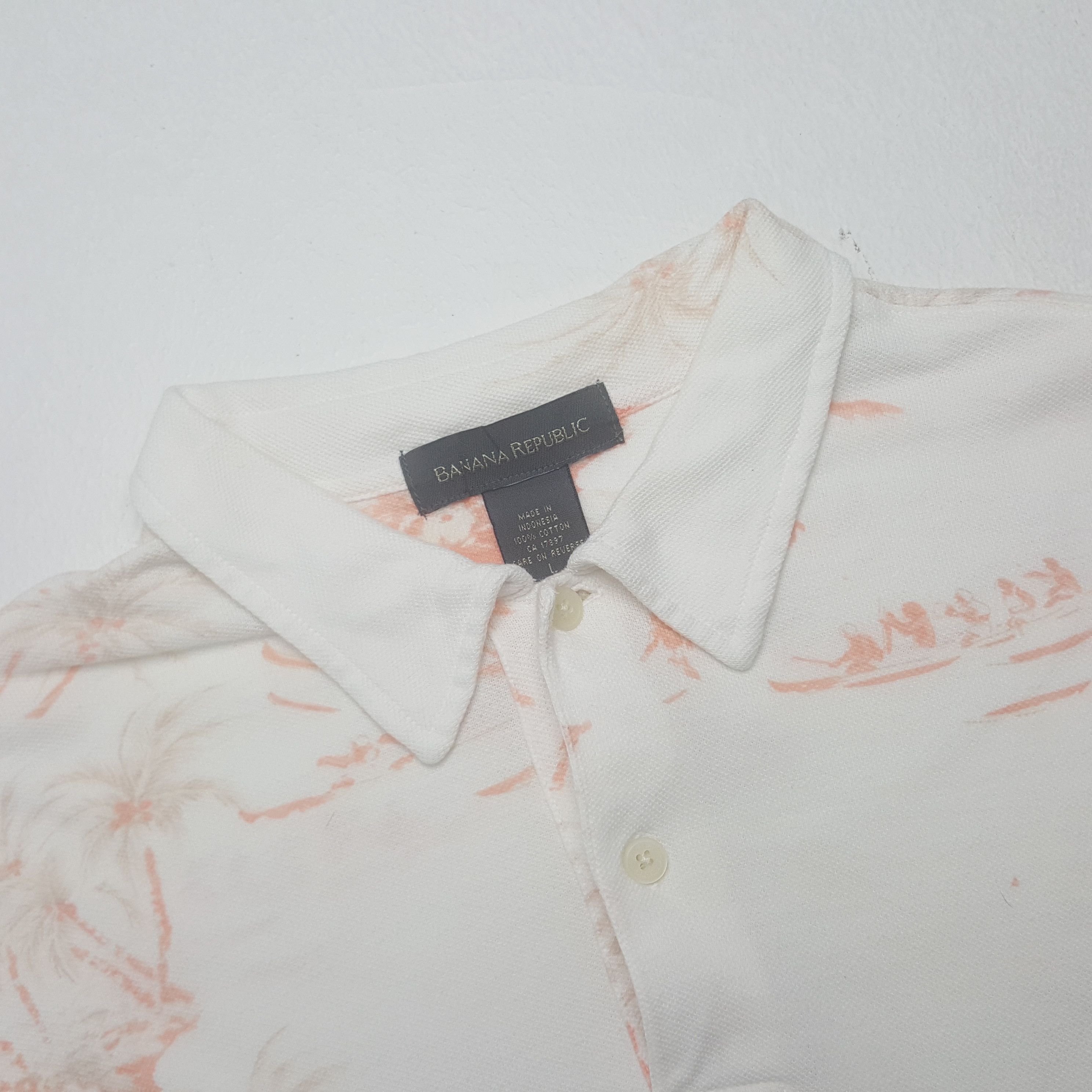 Banana Republic × Vintage Vintage Banana Republic Surf Style Polo Shirt Size US XXL / EU 58 / 5 - 3 Thumbnail