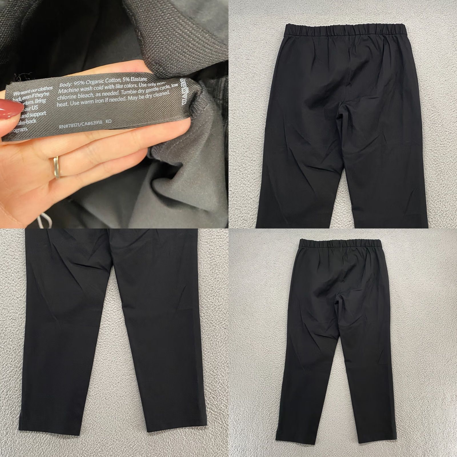 Eileen Fisher Eileen Fisher Pants Womens Medium Stretch Twill Black Pull On Size 32" / US 10 / IT 46 - 8 Thumbnail