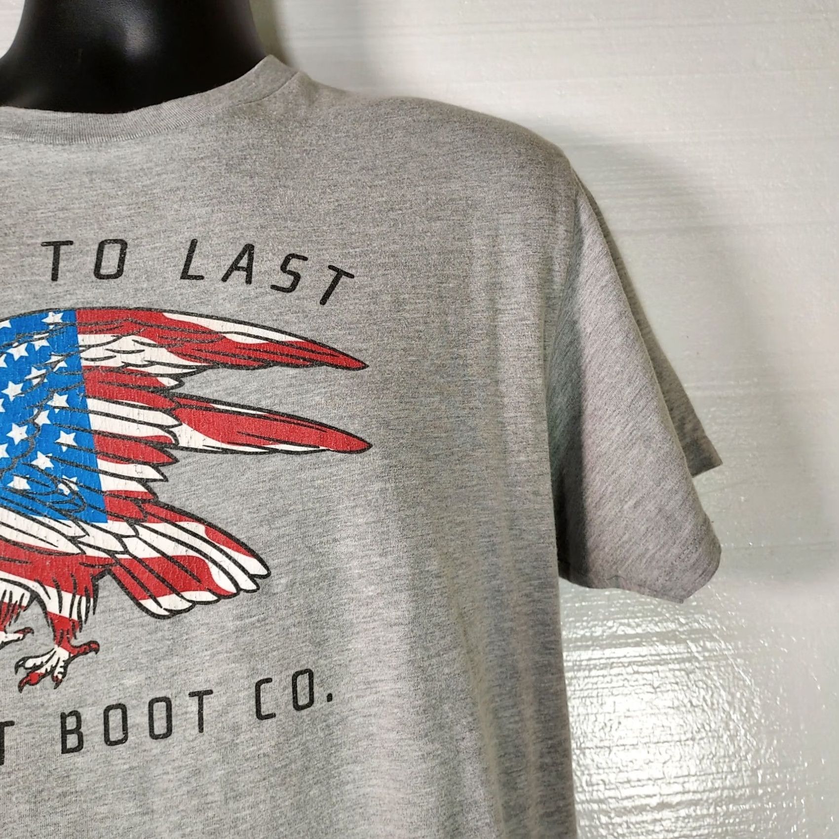 Ariat Ariat Built To Last American Flag Eagle Gray Short Sleeve T Shirt Men L Size US L / EU 52-54 / 3 - 4 Thumbnail