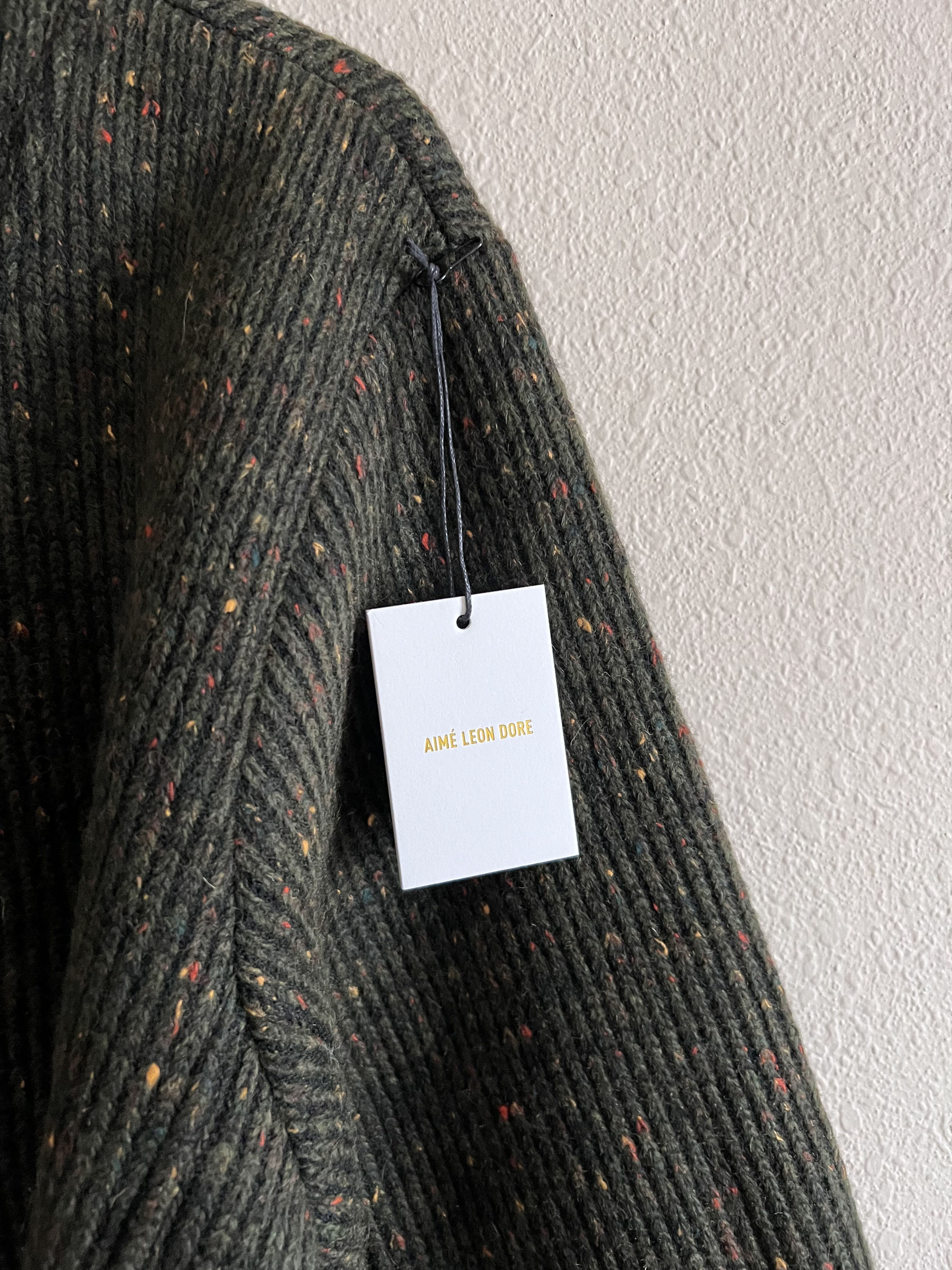 Aime Leon Dore Aime Leon Dore Donegal Half Zip Pullover Sweater in Green Size US XL / EU 56 / 4 - 5 Thumbnail