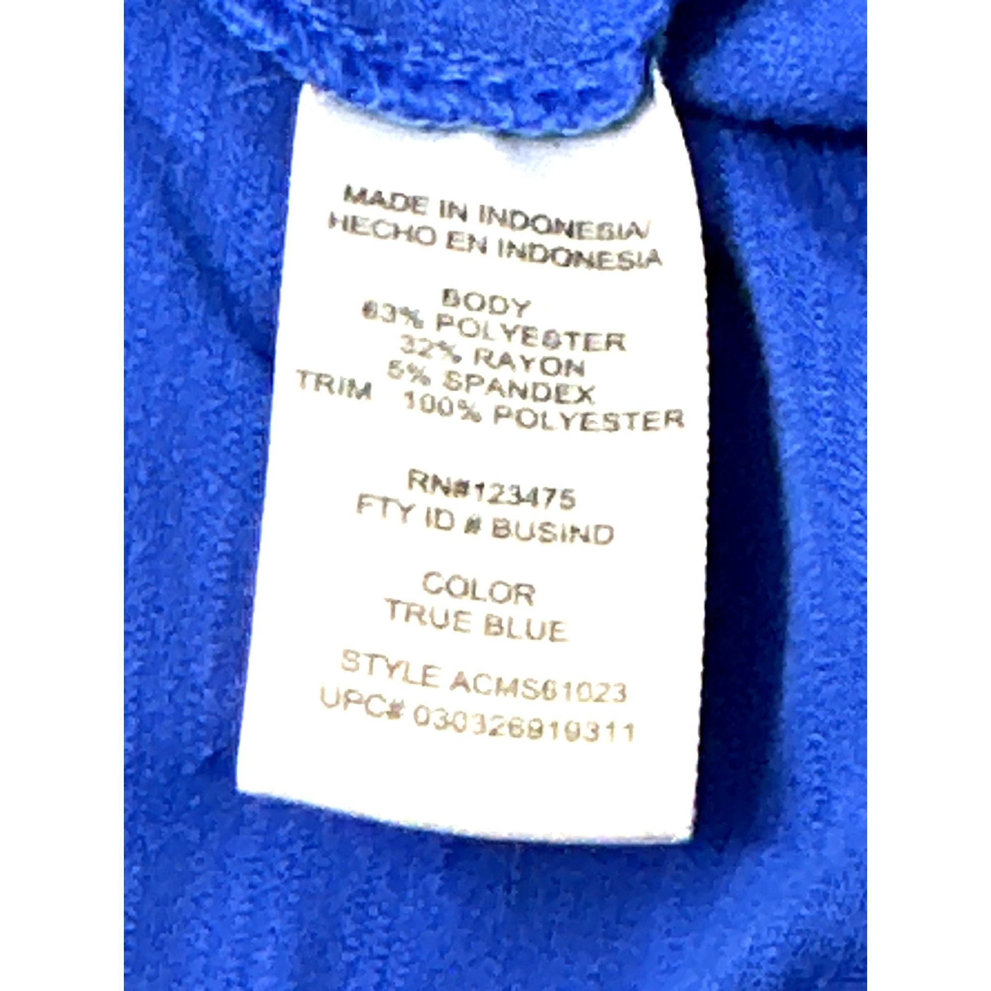 Other Adrienne Vittadini Royal Blue Tunic Top Sheer Chiffon Back Size L / US 10 / IT 46 - 9 Thumbnail