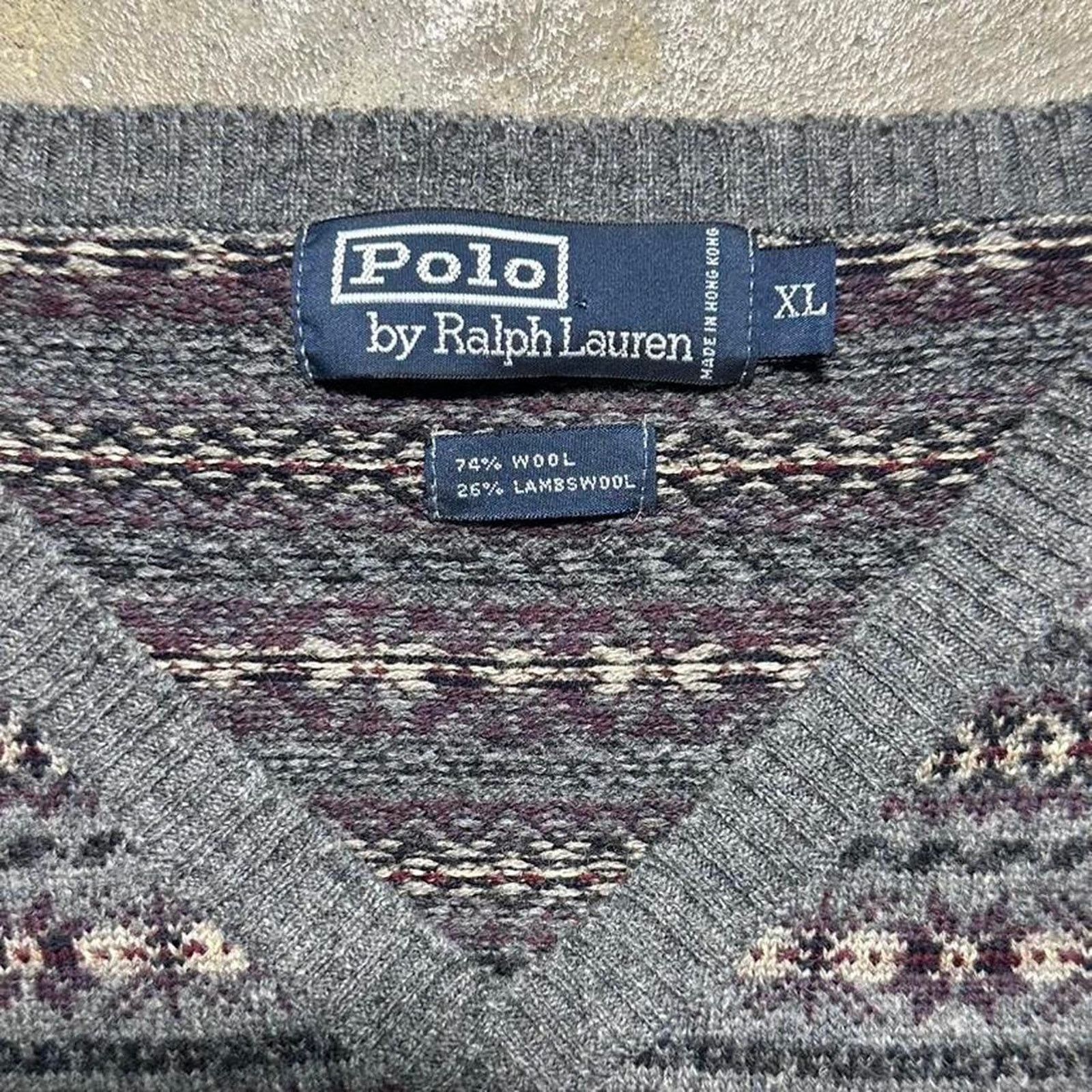 Polo Ralph Lauren Vintage 90s Polo Ralph Lauren Lamb's Wool Sweater Sweatshirt Size US XL / EU 56 / 4 - 3 Thumbnail