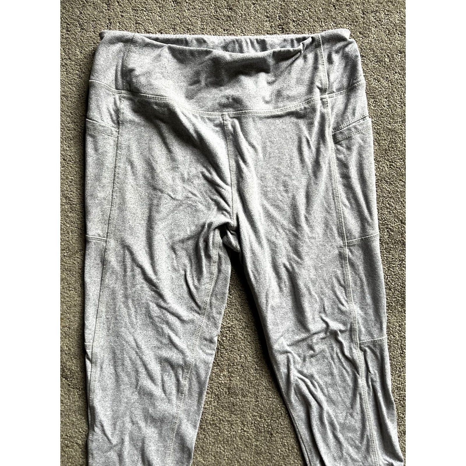 Kyodan KYODAN Leggings Medium Gray Zip Pocket on Back Size 28" / US 6 / IT 42 - 2 Thumbnail