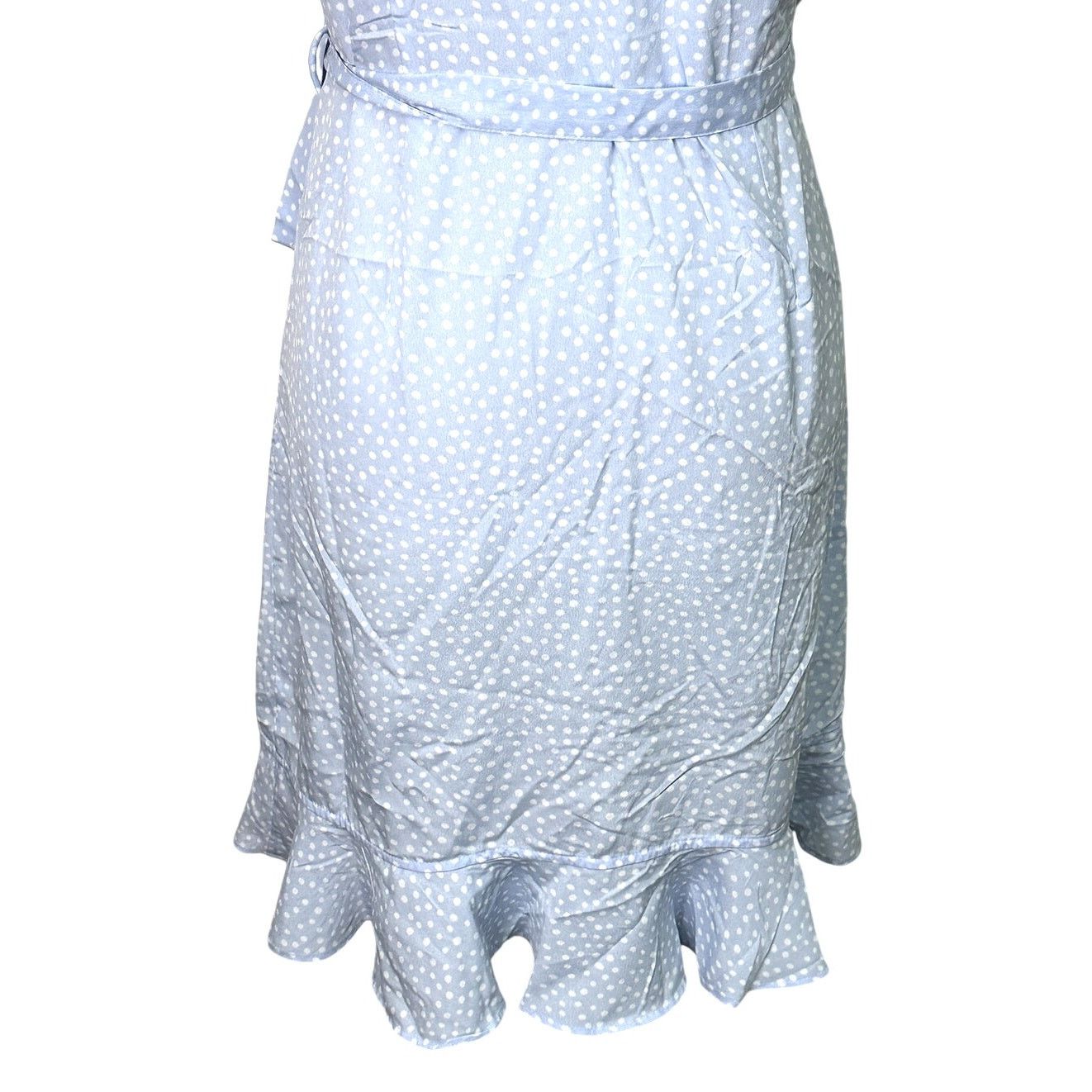 Other Vero Moda Wrap Dress Polka Dot Belted Blue White M NWOT Size M / US 6-8 / IT 42-44 - 7 Thumbnail