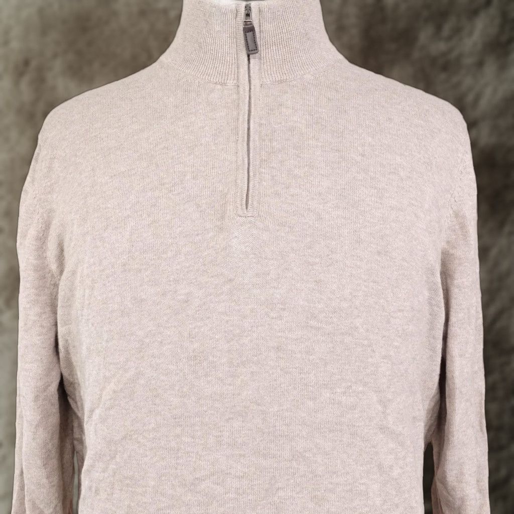 Jos. A. Bank VINTAGE Jos A. Bank Traveler Sweater Mens XL Knit Pullover 1/4 Zip Mock Neck Casual Size US XL / EU 56 / 4 - 1 Thumbnail