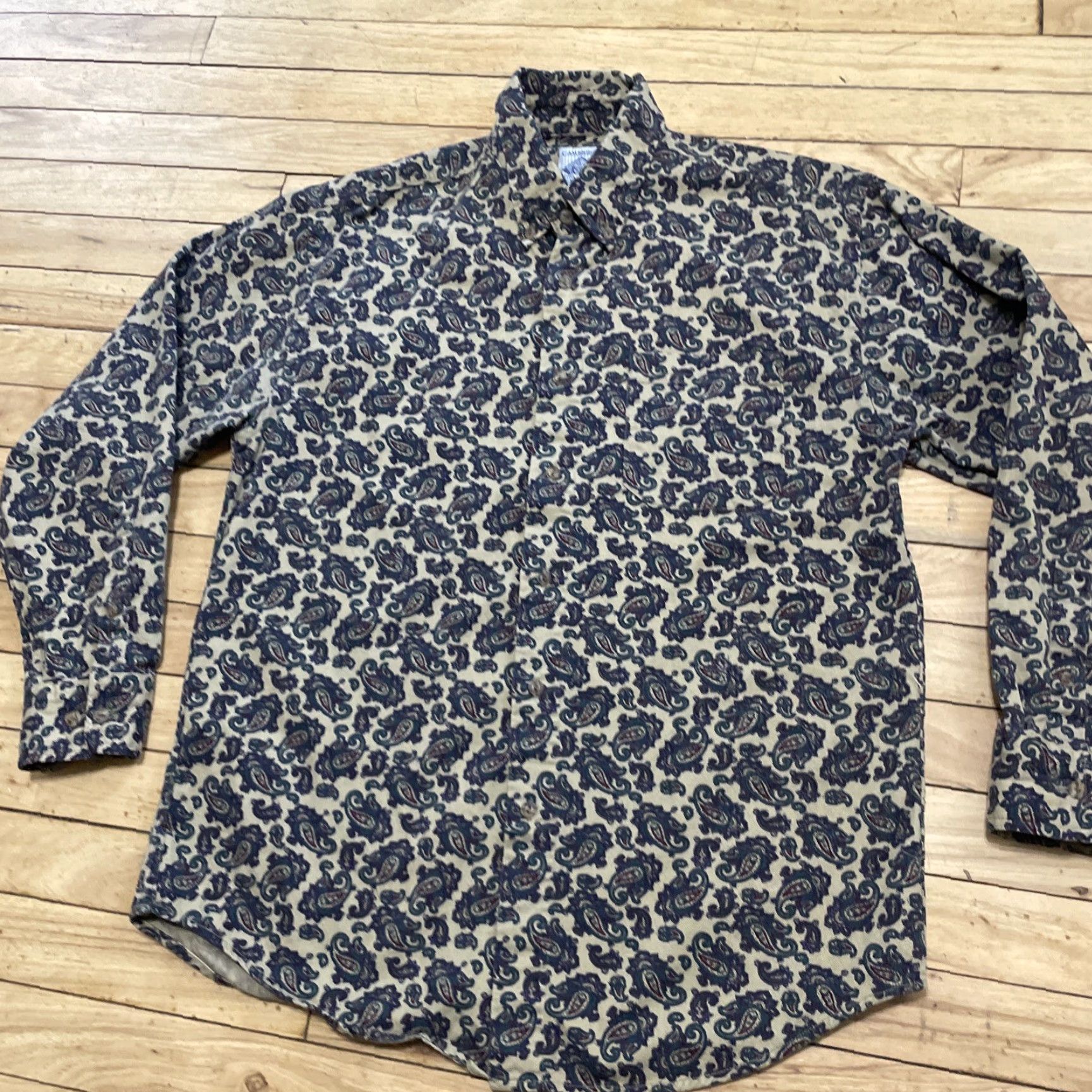 Vintage VINTAGE Cambridge Classics Paisley Shirt Men M Brown Green Western Cowboy Long Sleeve Size US M / EU 48-50 / 2 - 3 Thumbnail