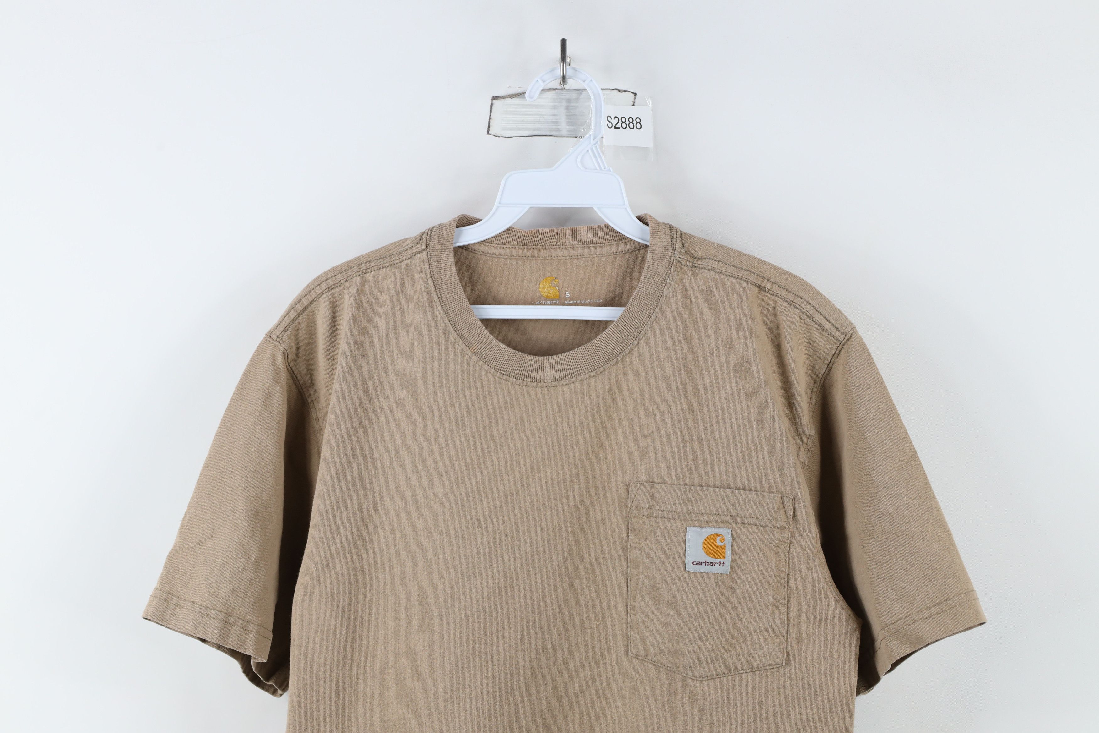 Carhartt × Vintage Vintage Y2K Carhartt Spell Short Sleeve Pocket T-Shirt Tan Size US S / EU 44-46 / 1 - 2 Thumbnail
