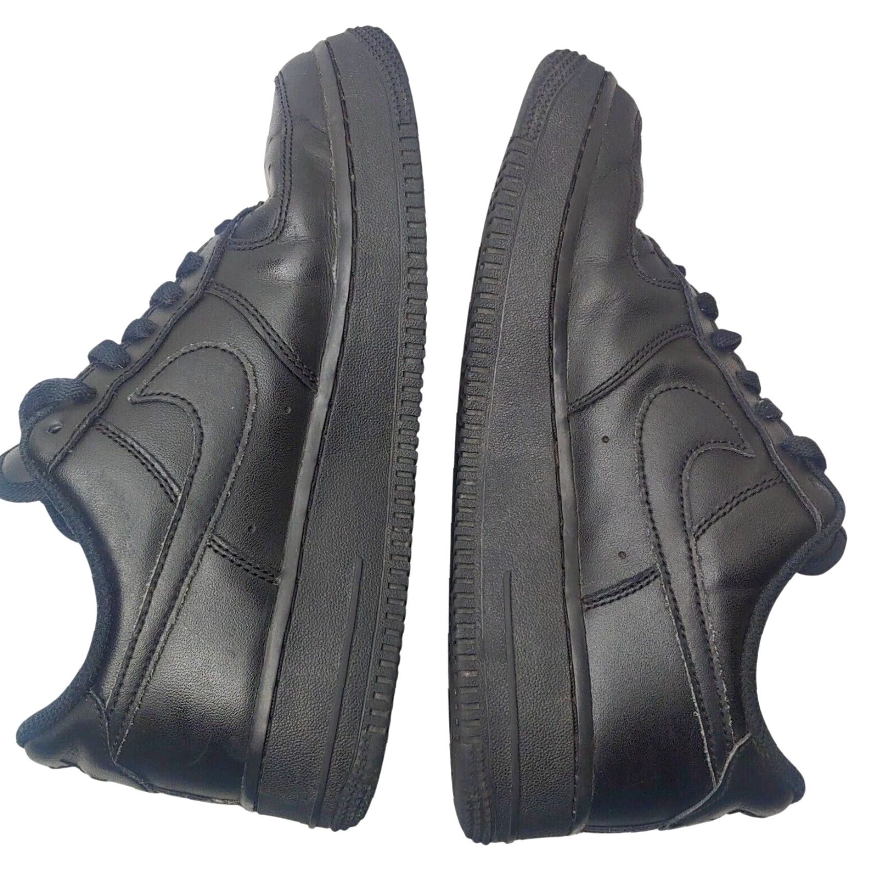 Nike Nike Air Force 1 Women 7.5 Shoes Black Athletic Lace Up Low Top Sneakers Size M / US 6-8 / IT 42-44 - 2 Thumbnail
