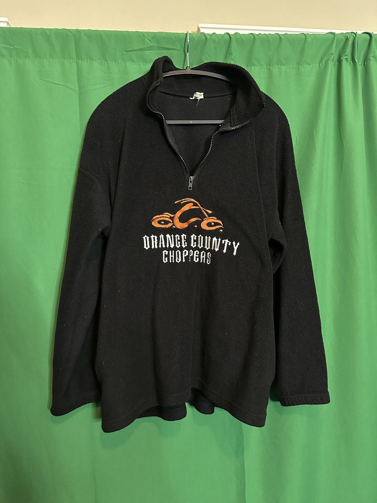 Vintage ORANGE COUNTY CHOPPERS vintage USA-made black fleece Size US M / EU 48-50 / 2 - 1 Thumbnail