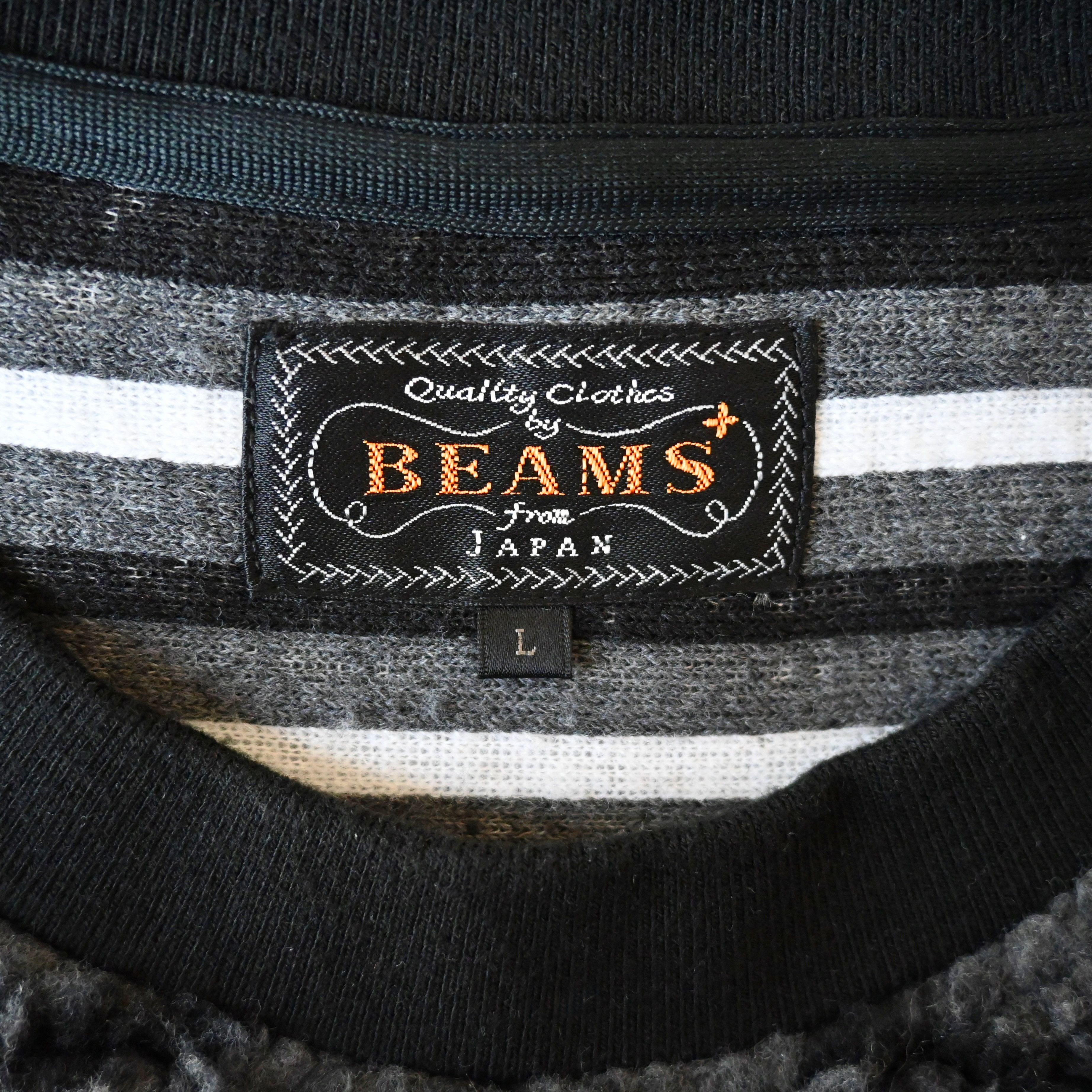 Beams Plus BEAMS Plus striped chunky fleece crewneck pullover Size US L / EU 52-54 / 3 - 16 Thumbnail