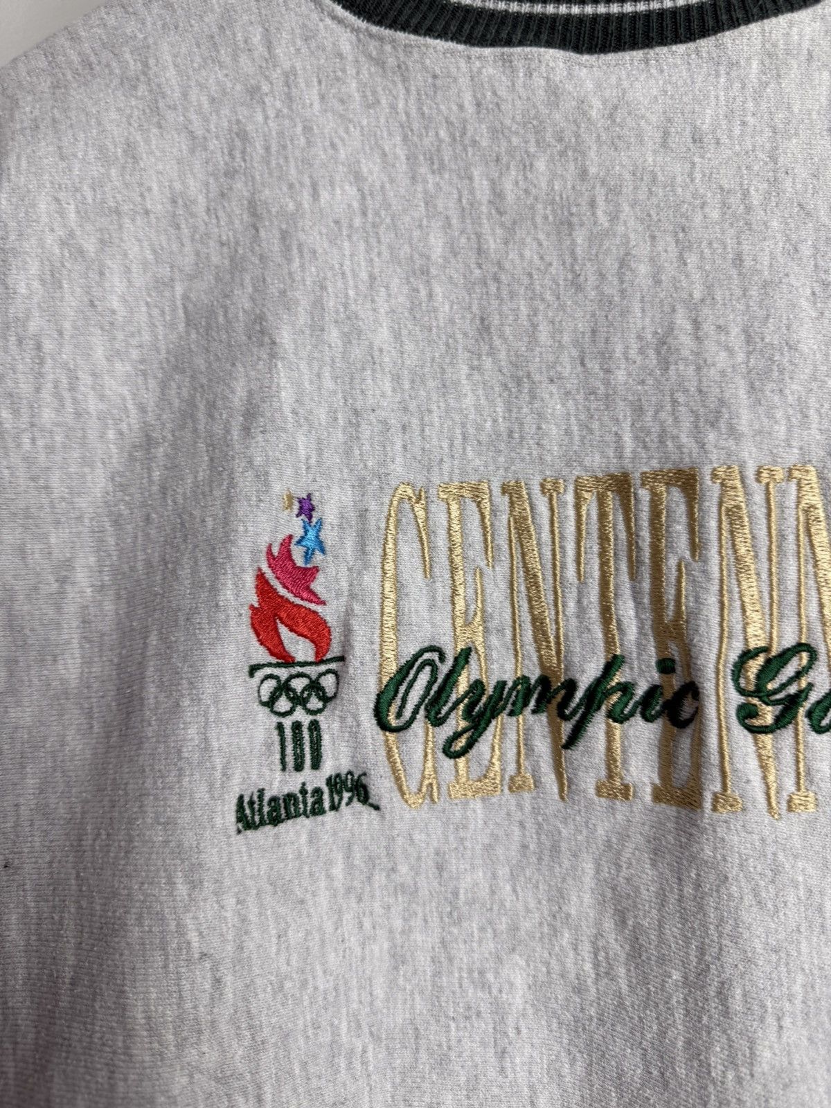 Champion × Vintage Vintage 90s Champion Reverse Weave Atlanta 1996 sweatshirt Size US XXL / EU 58 / 5 - 4 Thumbnail