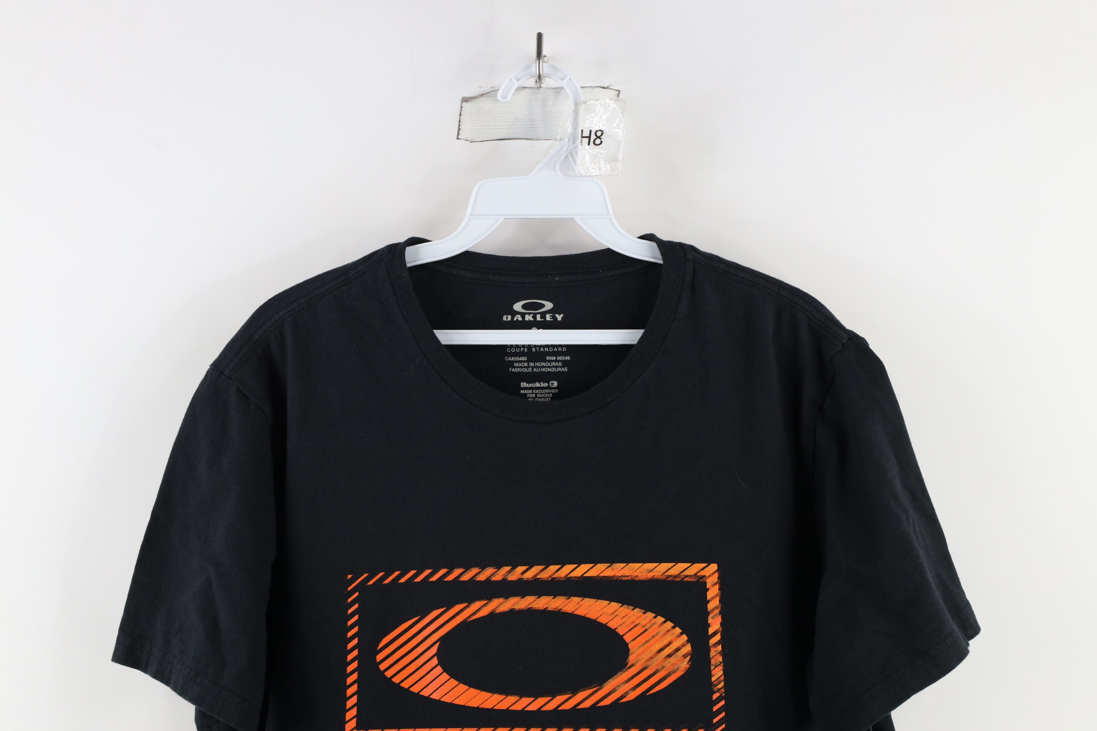 Oakley × Vintage Vintage Oakley Faded Big O Logo Short Sleeve T-Shirt Black Size US M / EU 48-50 / 2 - 2 Thumbnail
