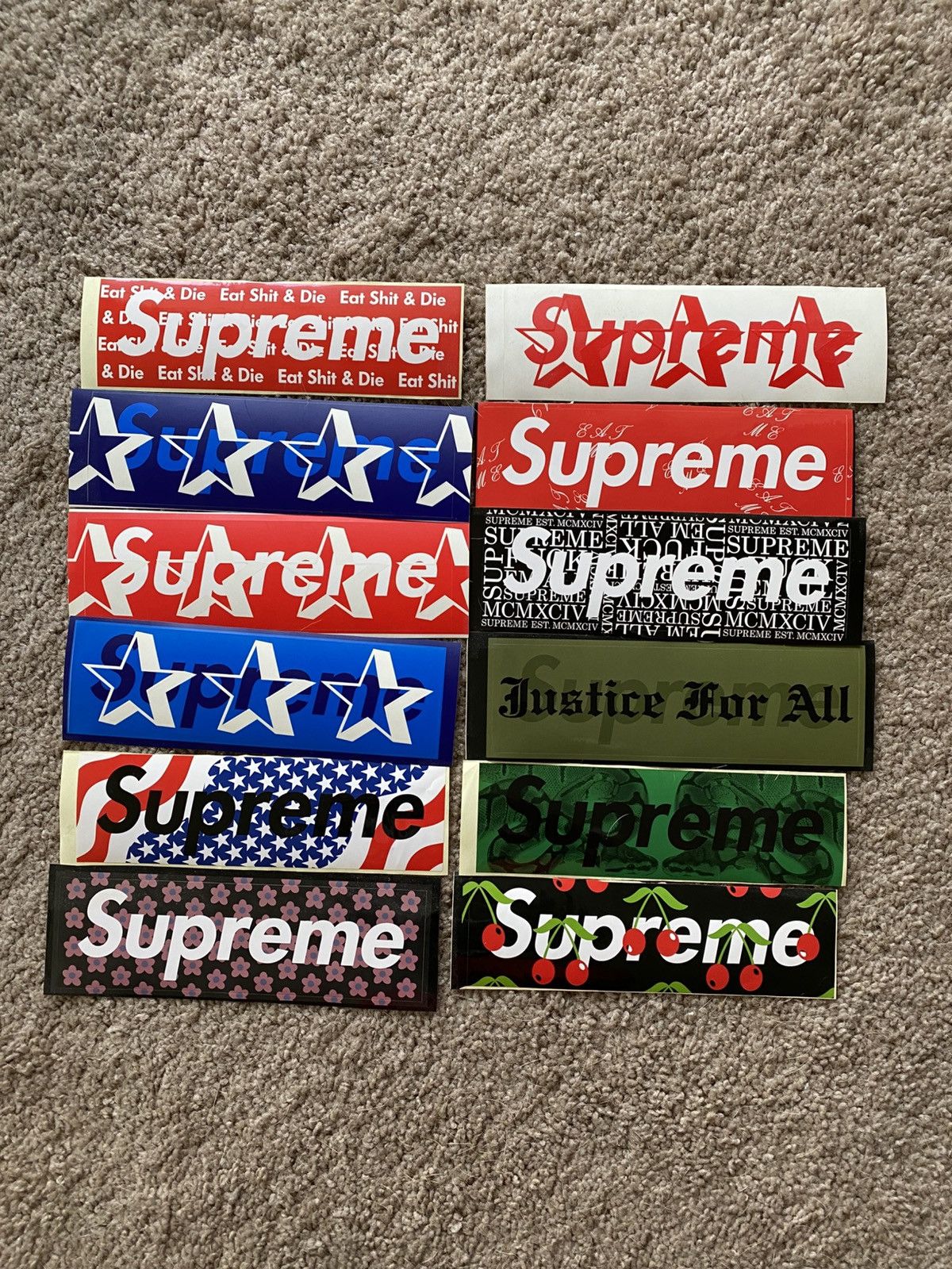 Supreme Supreme magazine sticker set of 12 eat me snake cherries Size ONE SIZE - 1 Thumbnail