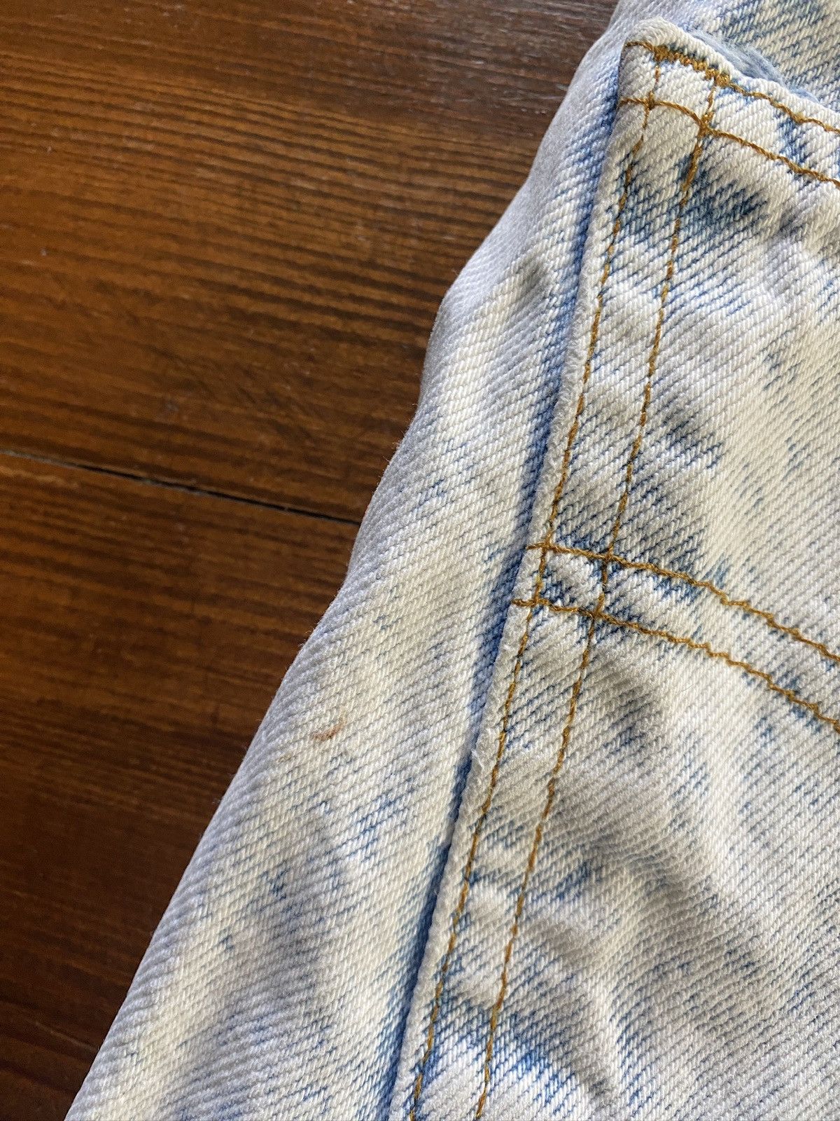 Levi's Vintage 80’s Levi’s Orange Tab Acid Wash Denim Jean Shorts Size US 31 - 6 Thumbnail