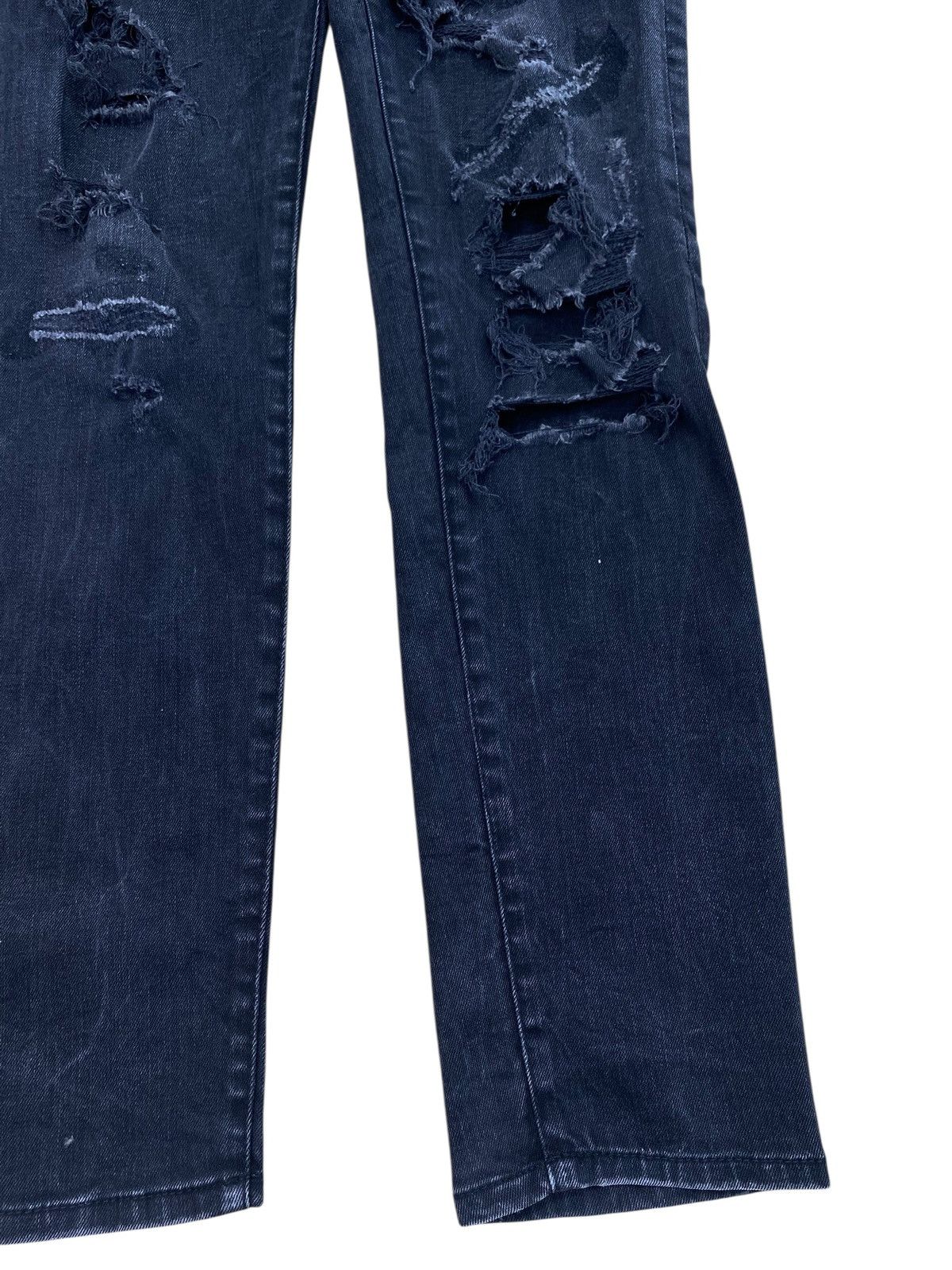 H&M H&M Brand Faded Wash Distressed Style Loose Jeans Size US 30 / EU 46 - 6 Thumbnail