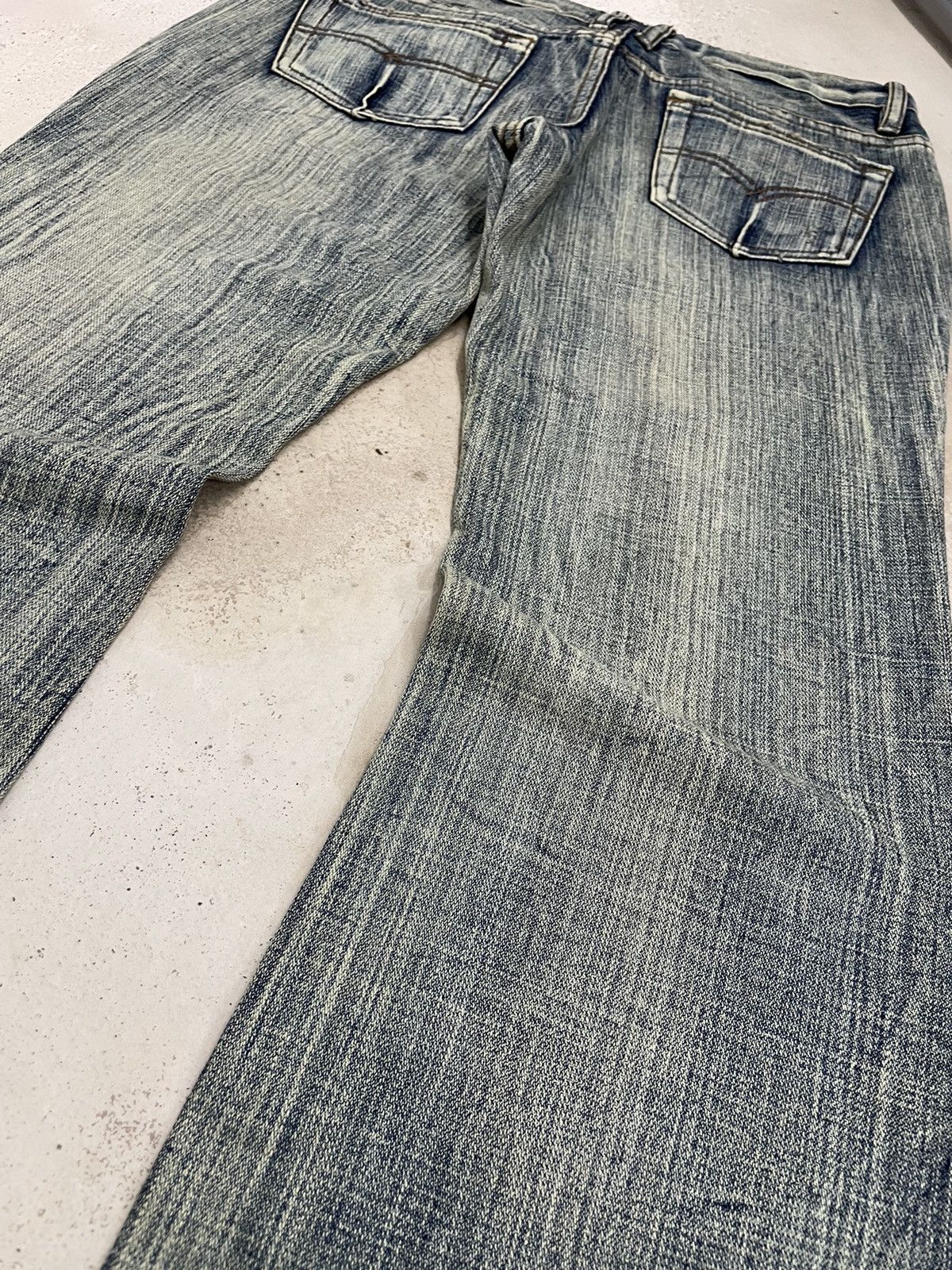 If Six Was Nine × Japanese Brand Still Mud Light Wash High Rise Flare Distressed Style Pants Size US 30 / EU 46 - 19 Thumbnail