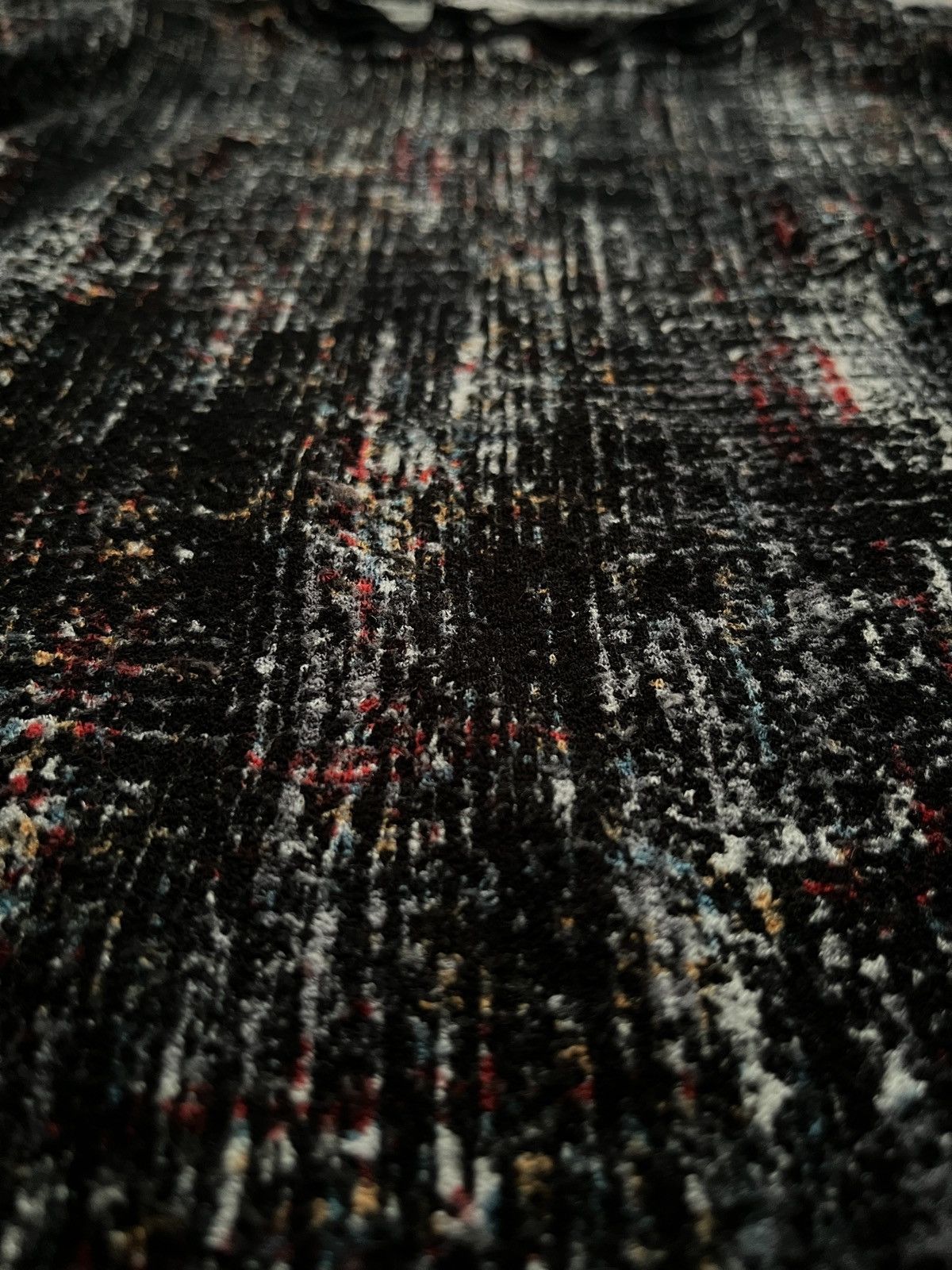 Japanese Brand Yuryota Multicolor Textured Knit Abstract Pattern Size US M / EU 48-50 / 2 - 7 Thumbnail