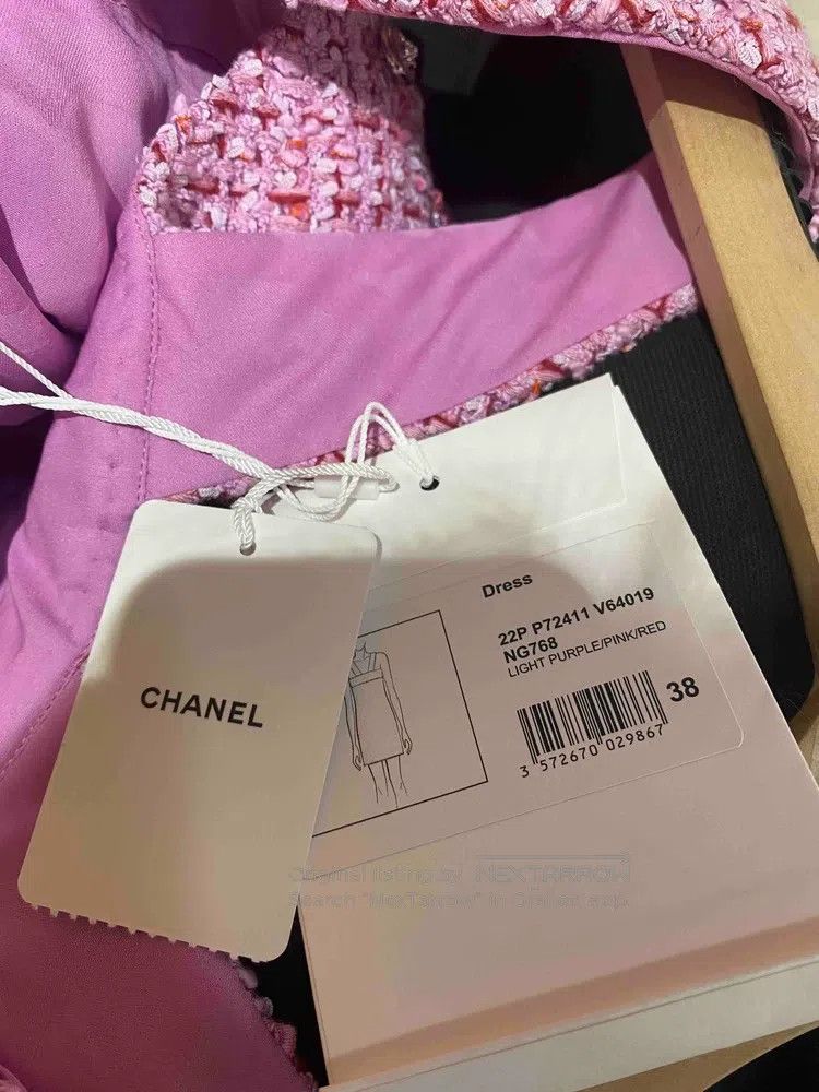 Chanel Chanel 22p pink tweed strap dress Size XS / US 0-2 / IT 36-38 - 6 Thumbnail