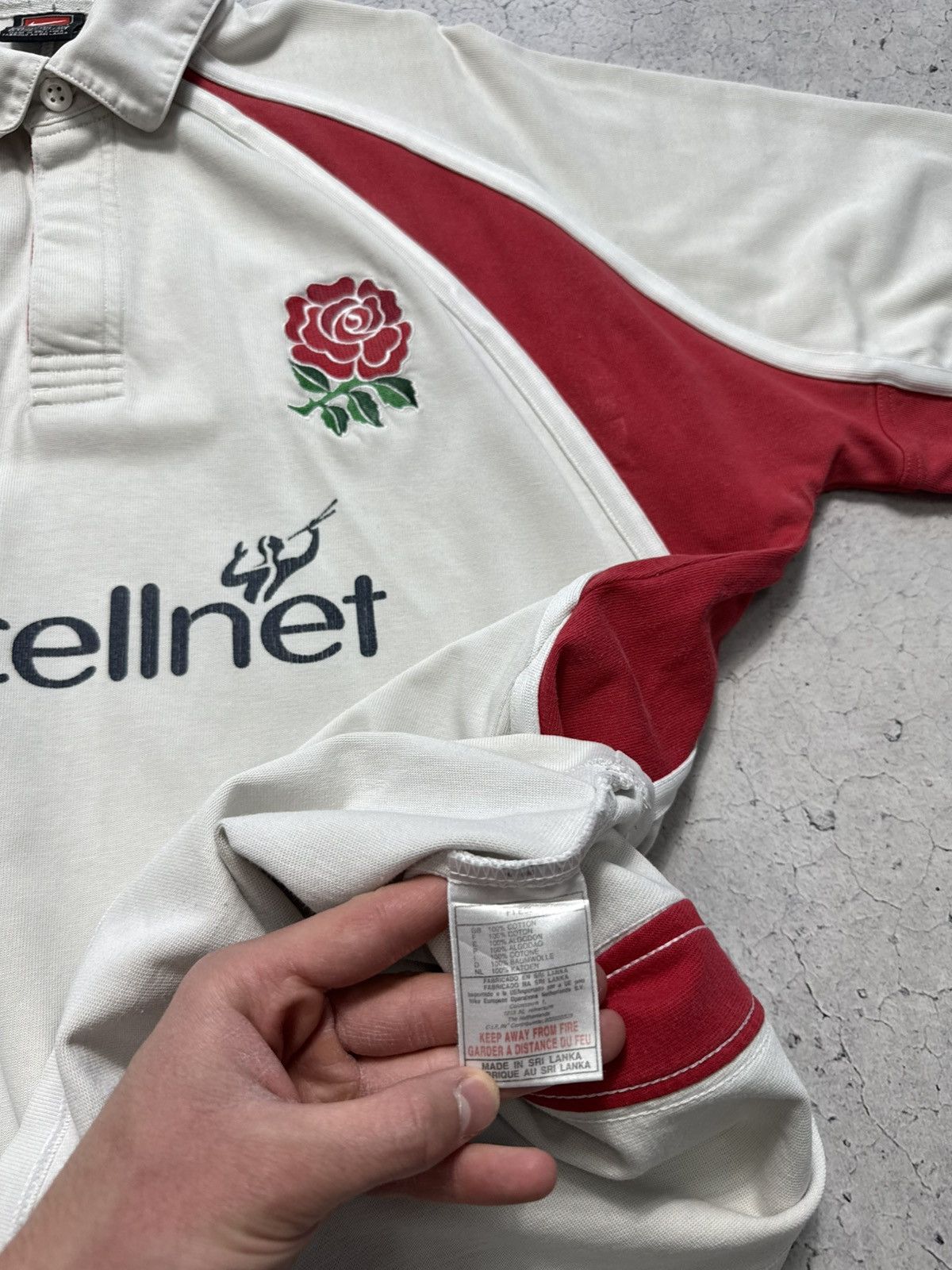 Nike × Vintage Nike England Rugby League Vintage 90’s Polo Shirt Btcellnet Size US L / EU 52-54 / 3 - 8 Thumbnail