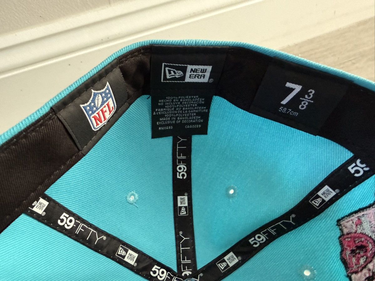 NFL × New Era Las Vegas Raiders New Era Neon Blue Vice Fitted Sz 7 3/8 Size ONE SIZE - 8 Thumbnail