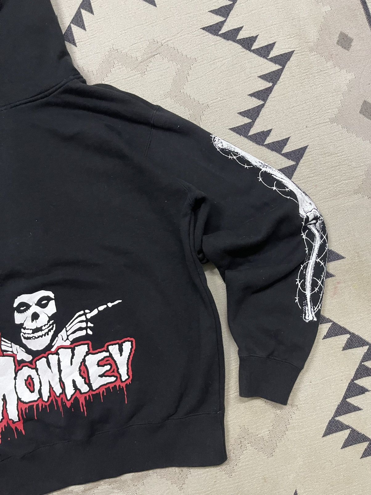 If Six Was Nine 00s IFSIXWASNINE STYLE BLACK GOTHIC SKELETON ZIP UP HOODIE Size US L / EU 52-54 / 3 - 13 Thumbnail