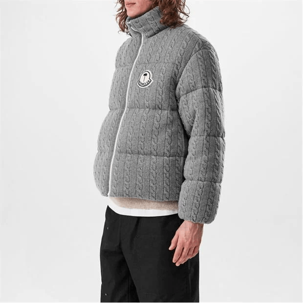 Moncler Austru Wool Short Down Jacket Size US L / EU 52-54 / 3 - 5 Thumbnail