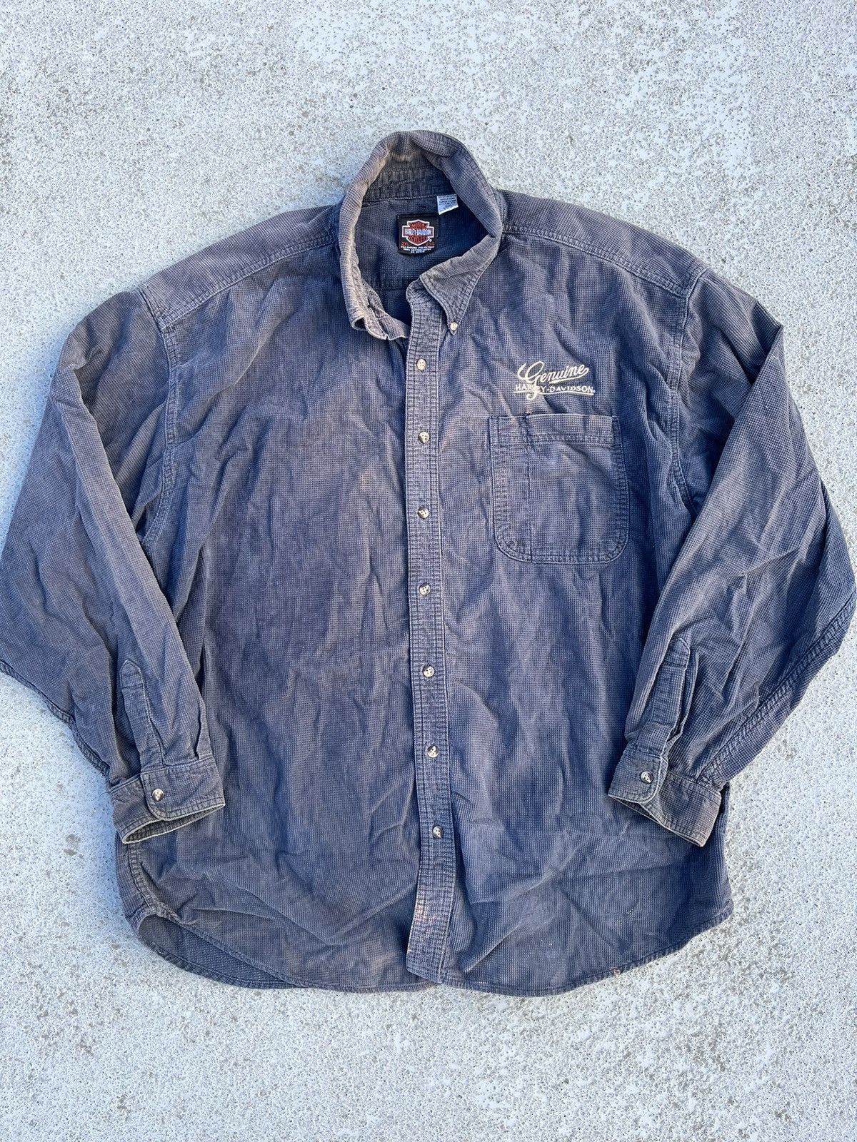 Vintage Vintage Harley Davidson sun faded button up Size US XXL / EU 58 / 5 - 1 Thumbnail
