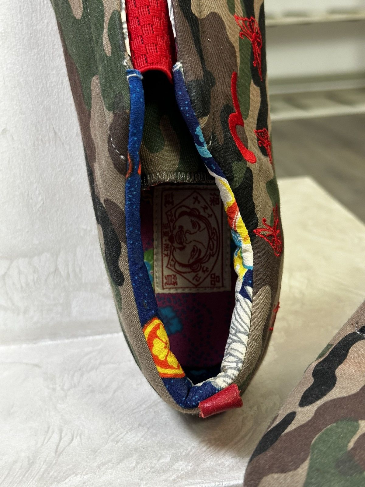 Evisu Rare! Evisu Graphic Low Top Sneakers Camo Japan Styel Size US 6.5 / EU 39-40 - 5 Thumbnail