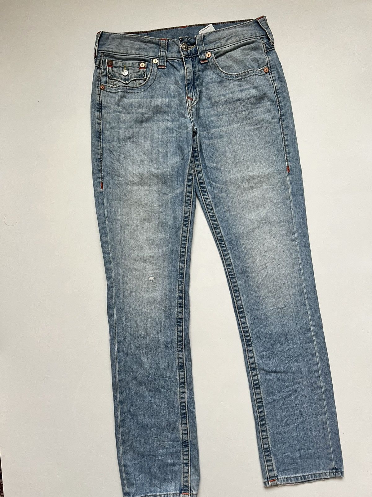 True Religion VTG True Religion Blue Slim Multi SN Size US 30 / EU 46 - 14 Thumbnail