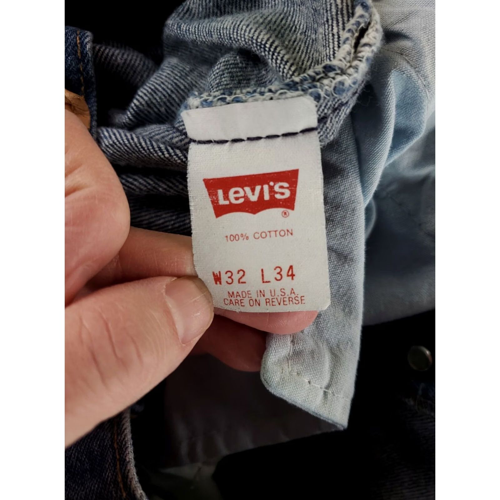 Levi's VINTAGE Levi's 501 Jeans Blue Mens 30 Inseam 33 Straight 90s Straight Jeans 90s Mens Blue 32x34 30x33 Actual Size US 30 / EU 46 - 4 Thumbnail