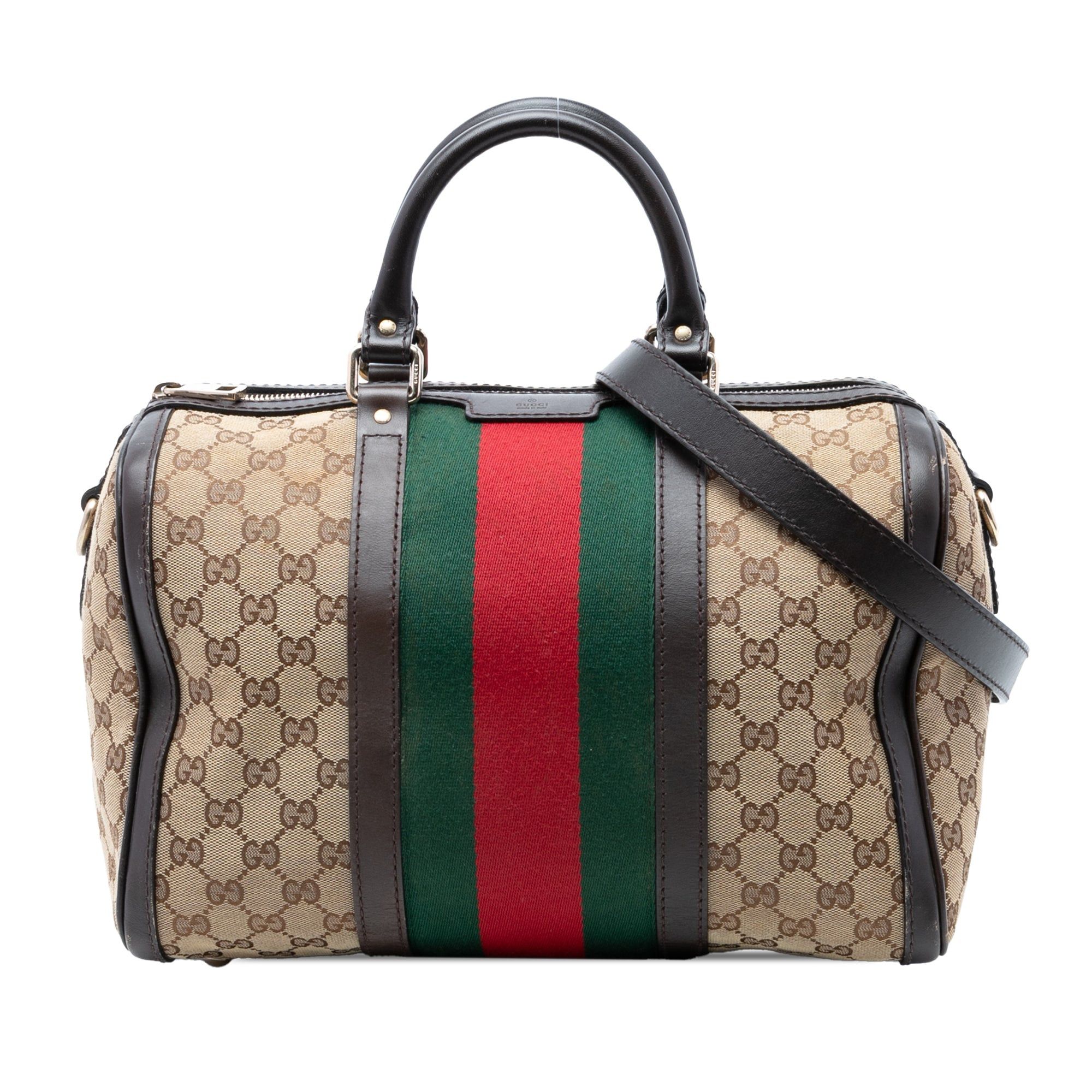 Gucci Medium GG Canvas Web Joy Boston Bag Size ONE SIZE - 1 Thumbnail