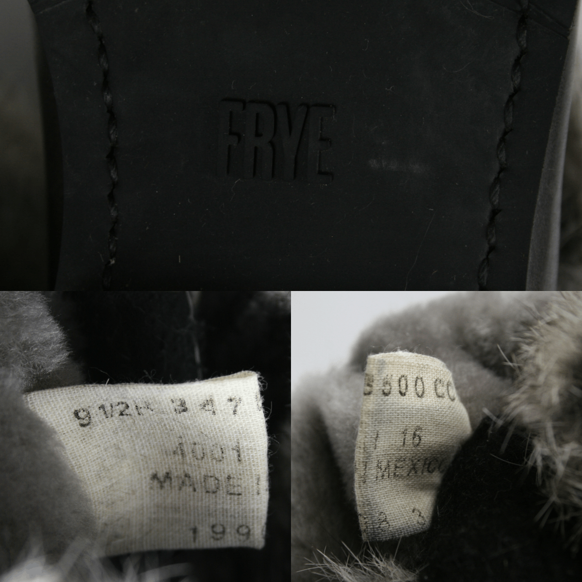 Frye Natalie Cuff Lug Fur Boots Size US 9.5 / IT 39.5 - 15 Thumbnail