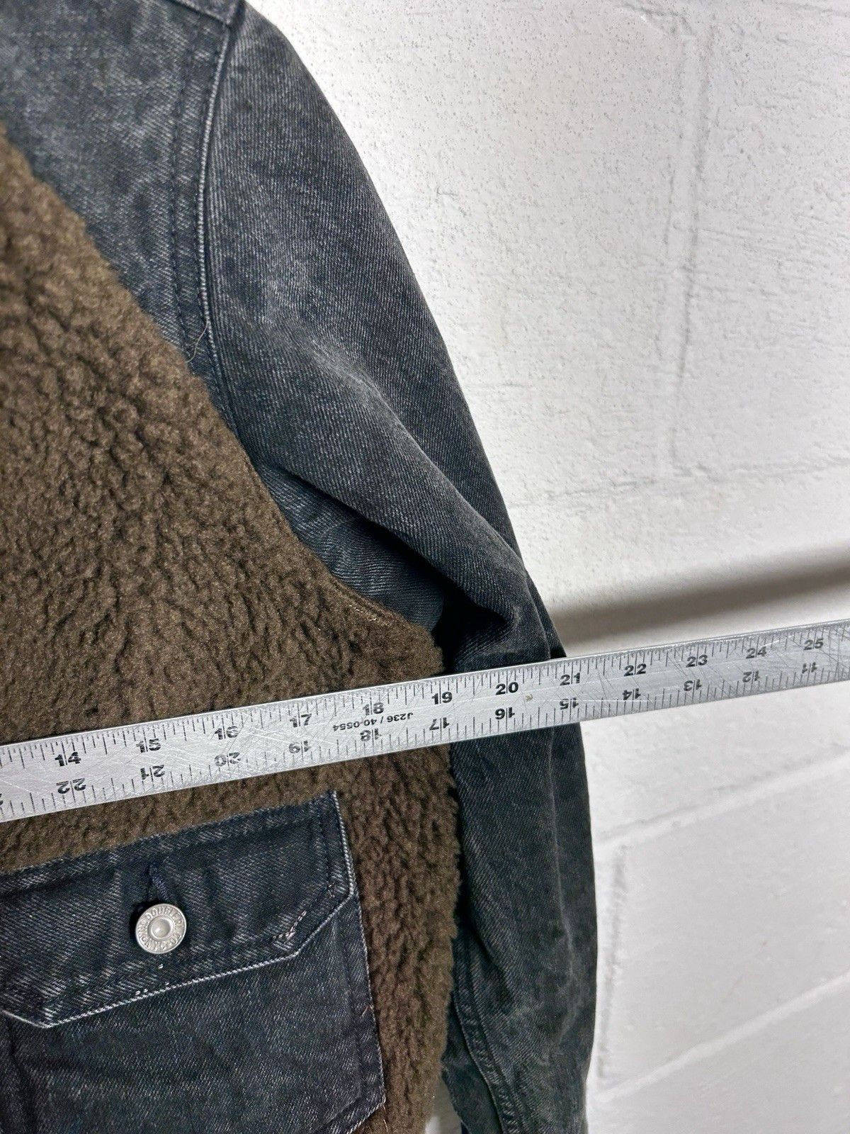 RRL Ralph Lauren RRL Ralph Lauren Faux Grizzly Fleece Denim Shearling Jacket Size S / US 4 / IT 40 - 17 Thumbnail