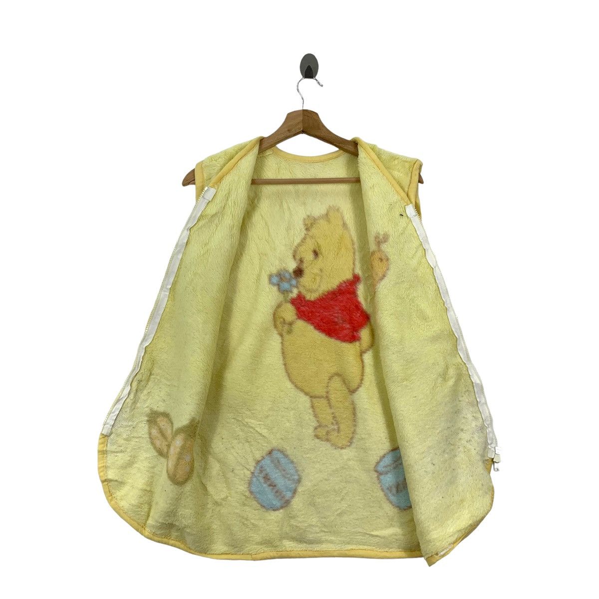 Disney × Vintage Vintage Winnie The POOH Disney Cartoon Fleece Vest Jacket Size US S / EU 44-46 / 1 - 3 Thumbnail