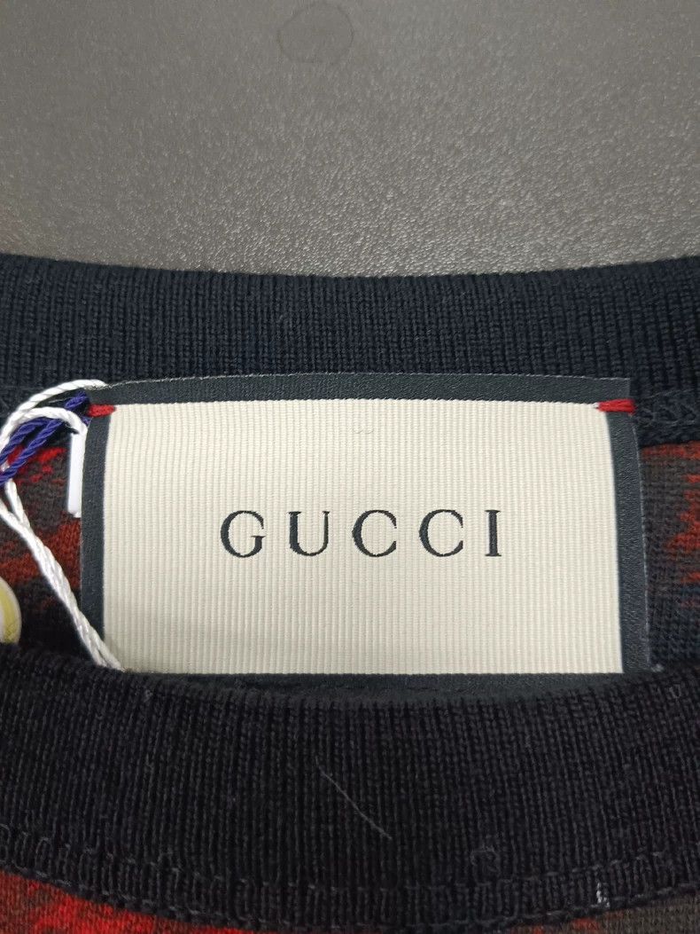 Gucci Gucci Red snake pattern round-neck sweatshirt 2504-Nextarro Size US XS / EU 42 / 0 - 6 Thumbnail