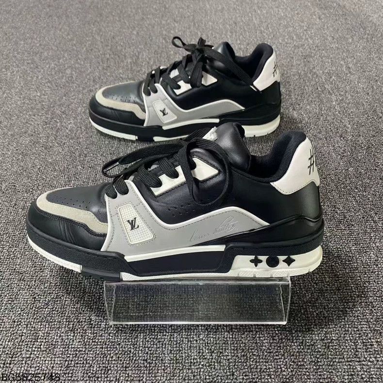 Louis Vuitton Louis Vuitton Black and Grey Skateboard Shoes Size US 6.5 / EU 39-40 - 4 Thumbnail