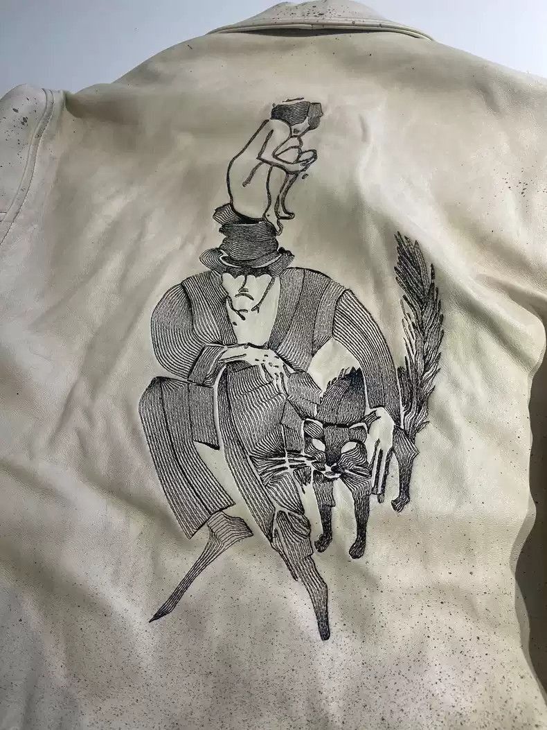 Enfants Riches Deprimes Enfants Riches Deprimes24SS Arcane 17 comic leather clothin Size US L / EU 52-54 / 3 - 7 Thumbnail