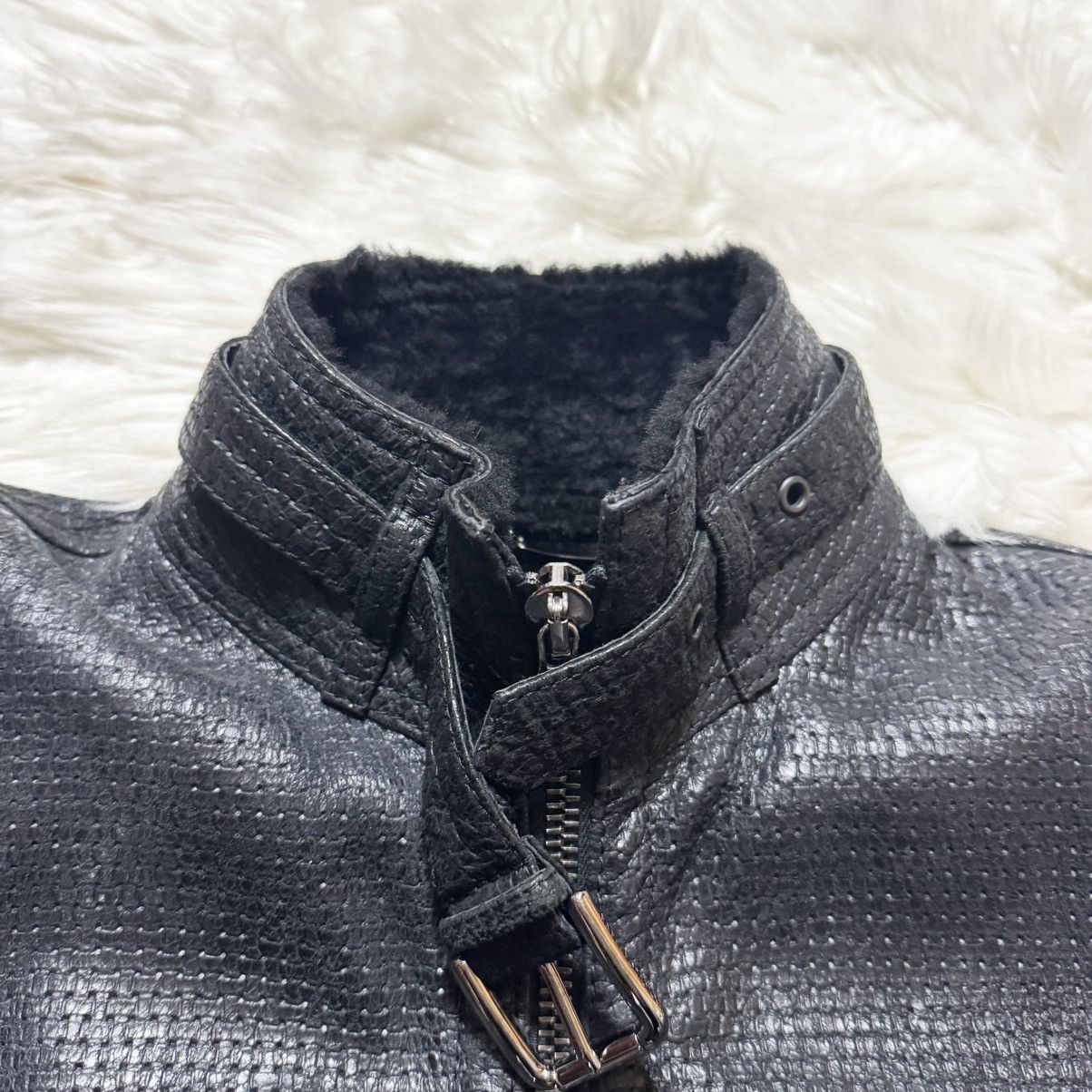 Dolce & Gabbana Authentic, Dolce & Gabbana Leather Jacket with Boa Size US S / EU 44-46 / 1 - 16 Thumbnail